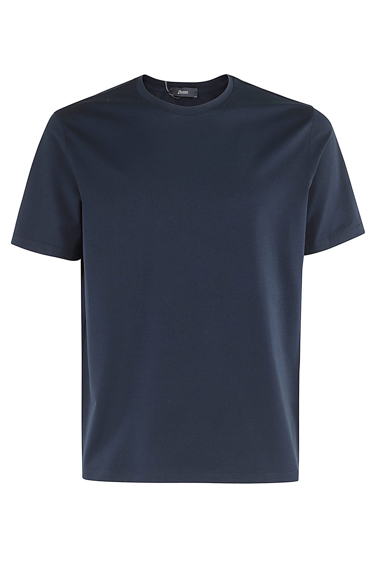 Shop Herno Tshirt Jersey In Blu Navy
