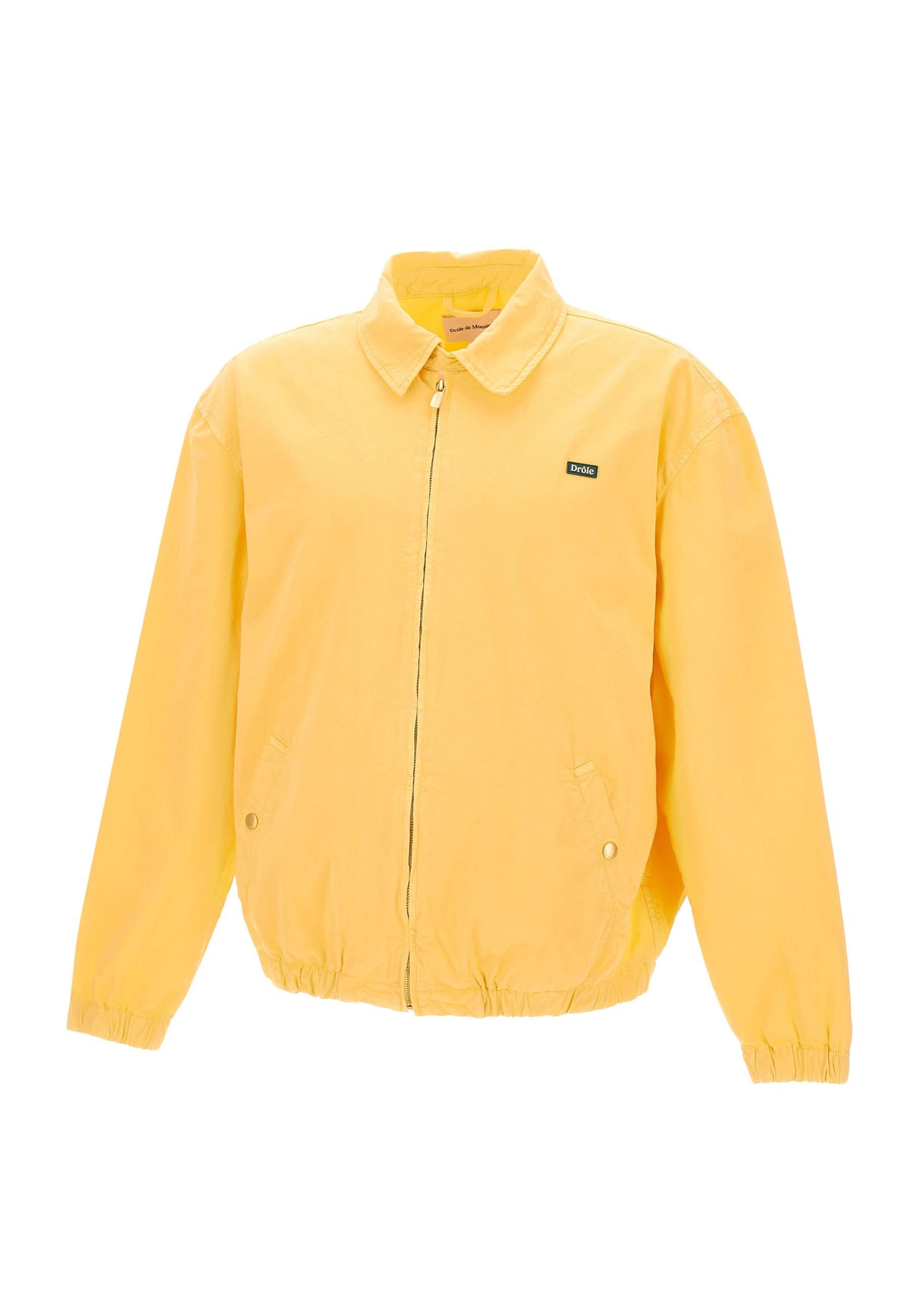 Shop Drôle De Monsieur Le Blouson Cotton Jacket In Yellow