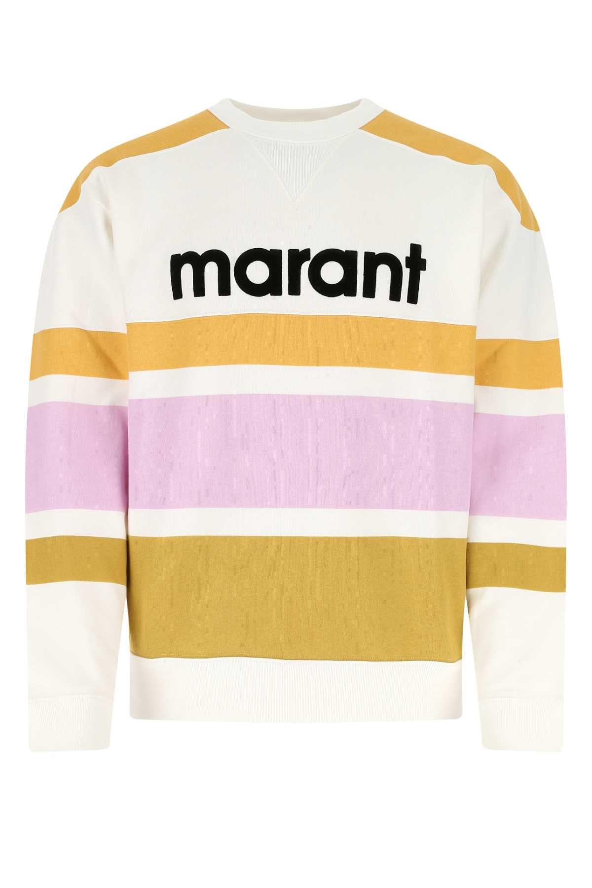 Isabel Marant Color-block Logo Printed Sweatshirt