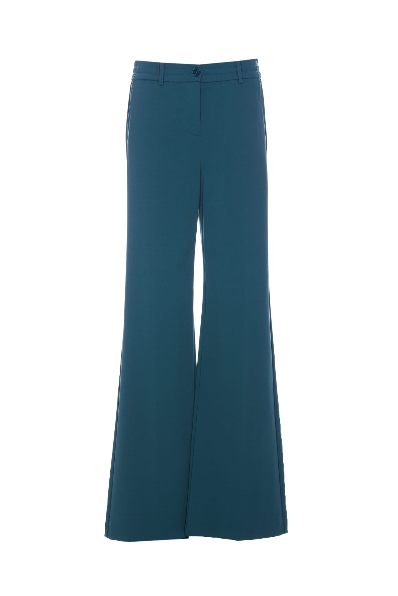 Shop Patrizia Pepe Palazzo Pants In Blue