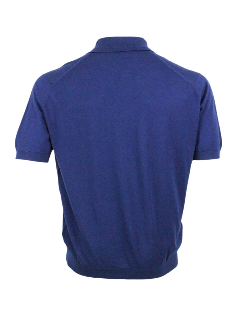 Shop John Smedley Polo Shirt In Blue