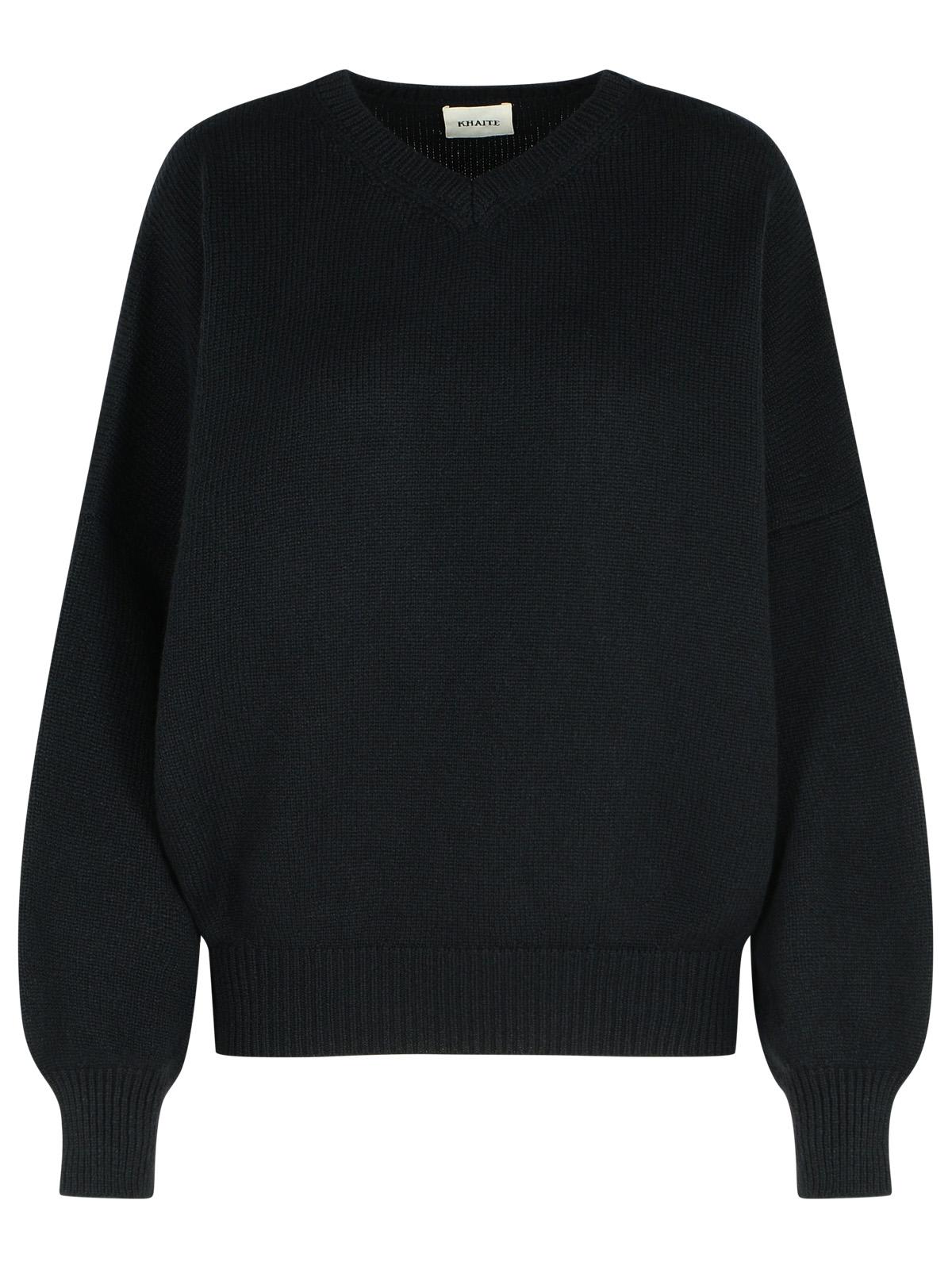 Khaite Wolfe Black Cashmere Sweater