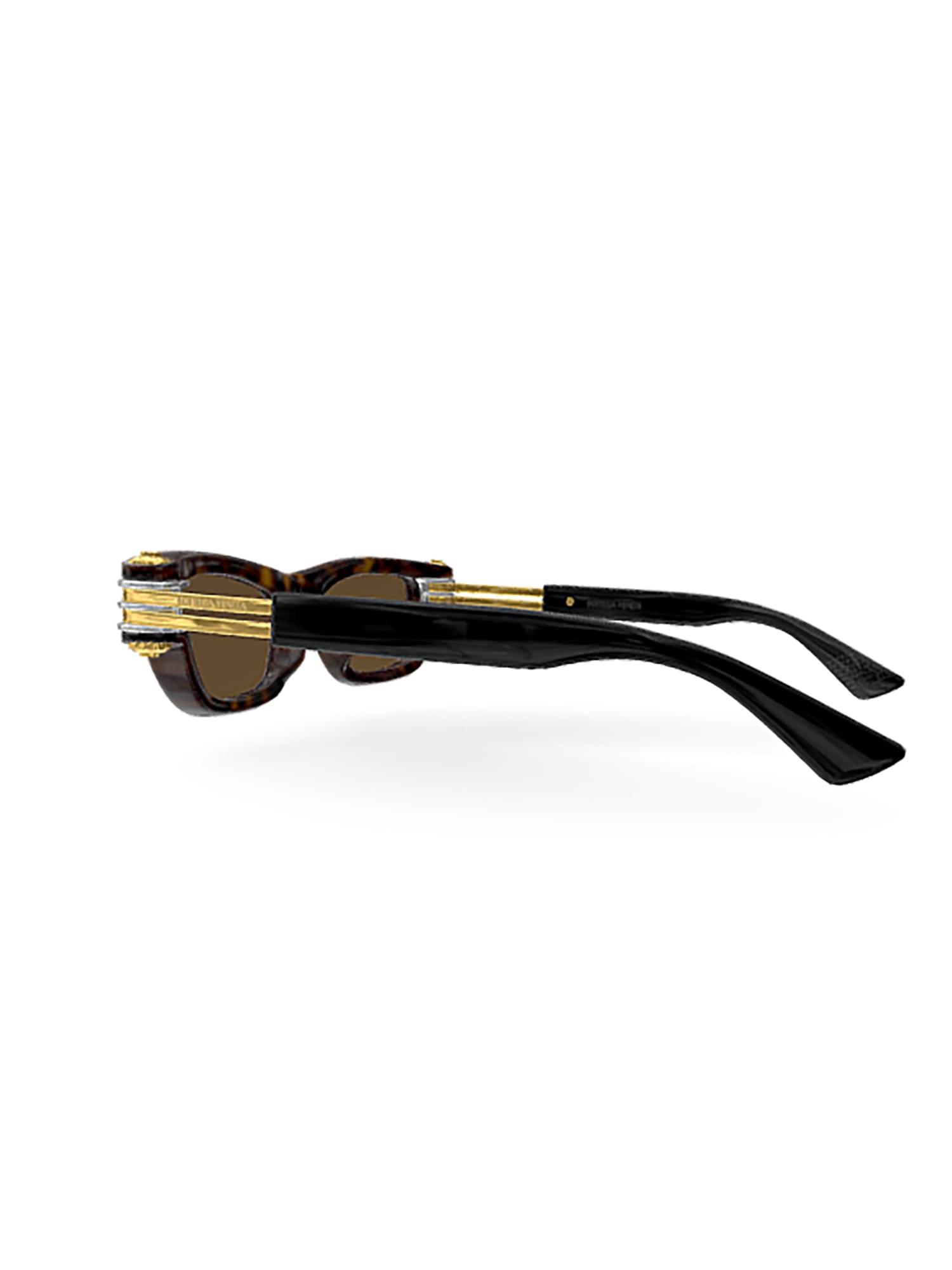 Bottega Veneta Bv1308s Sunglasses In 002 Havana Gold Brown