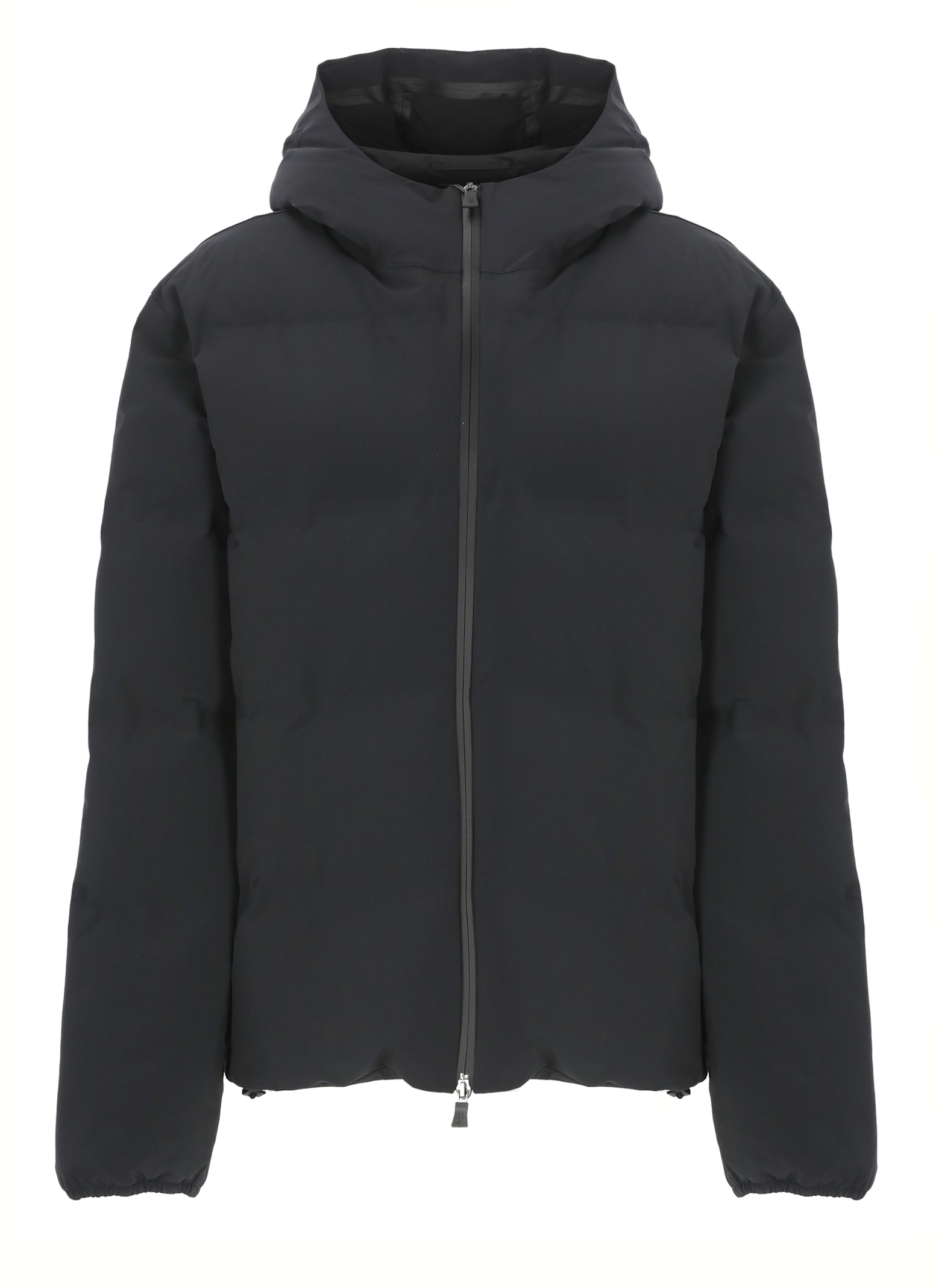 Herno Men New Impact Down Jacket With Hood In Black