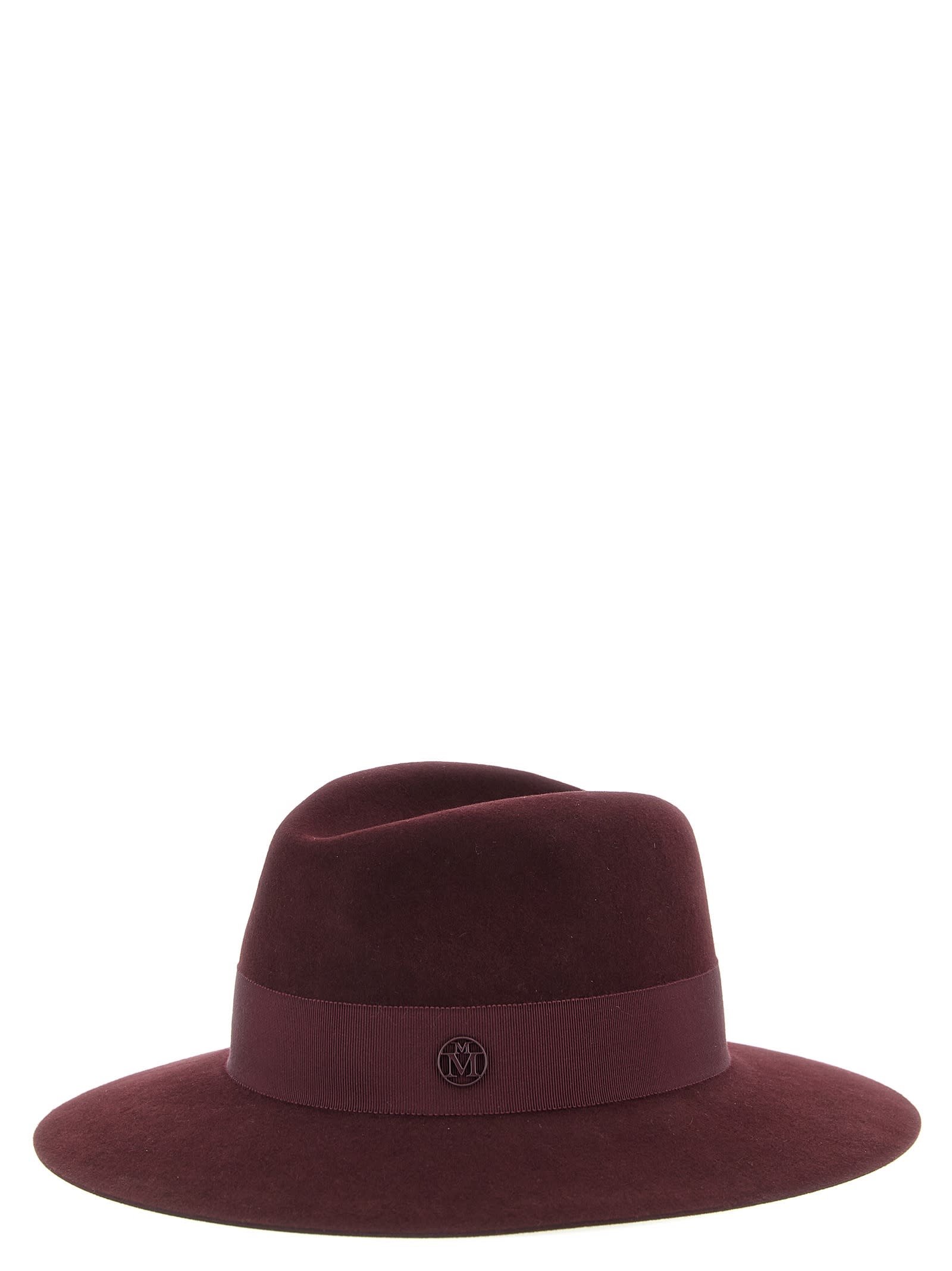 Maison Michel Henrietta Hat In Burgundy