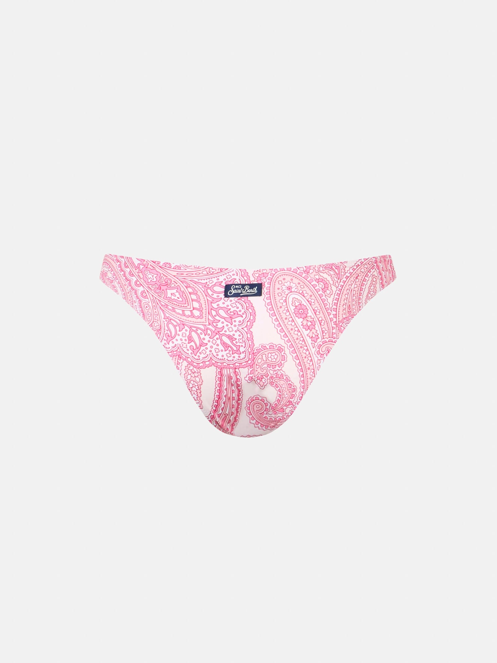 Mc2 Saint Barth Woman Pink Paisley Classic Swim Briefs Lido In Pink