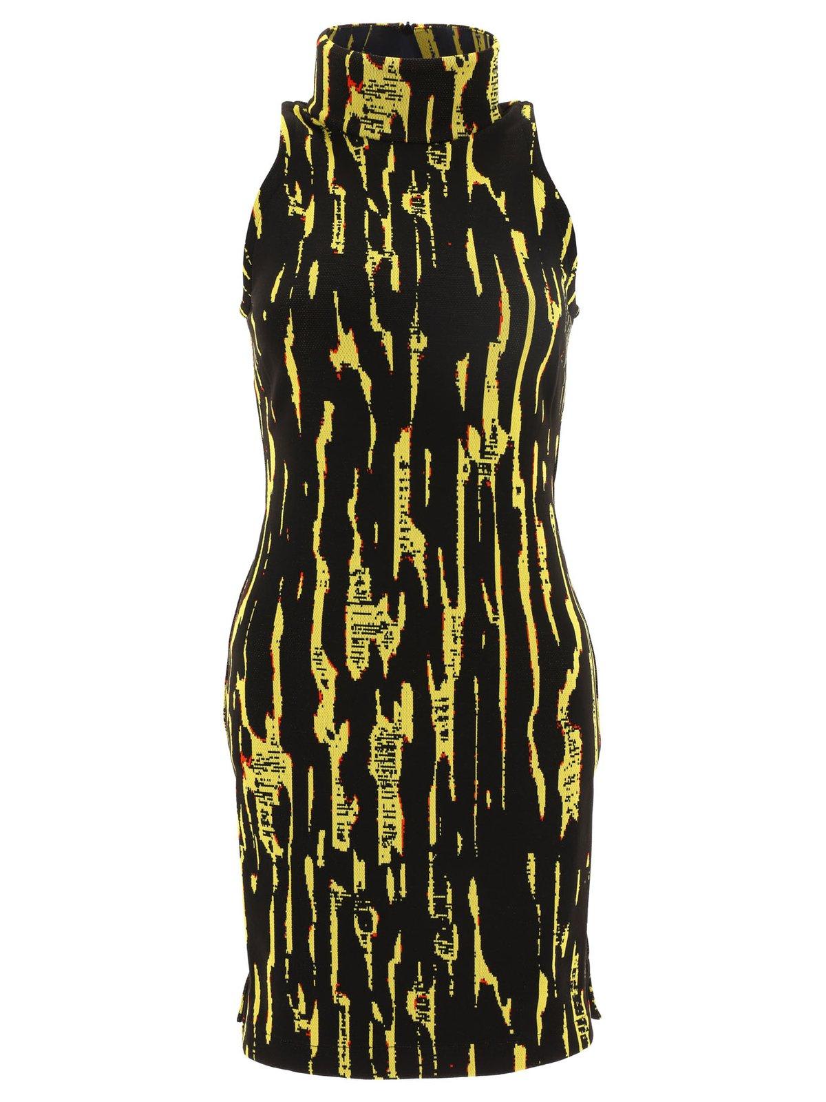 Pattern-jacquard Sleeveless Mini Dress AMBUSH