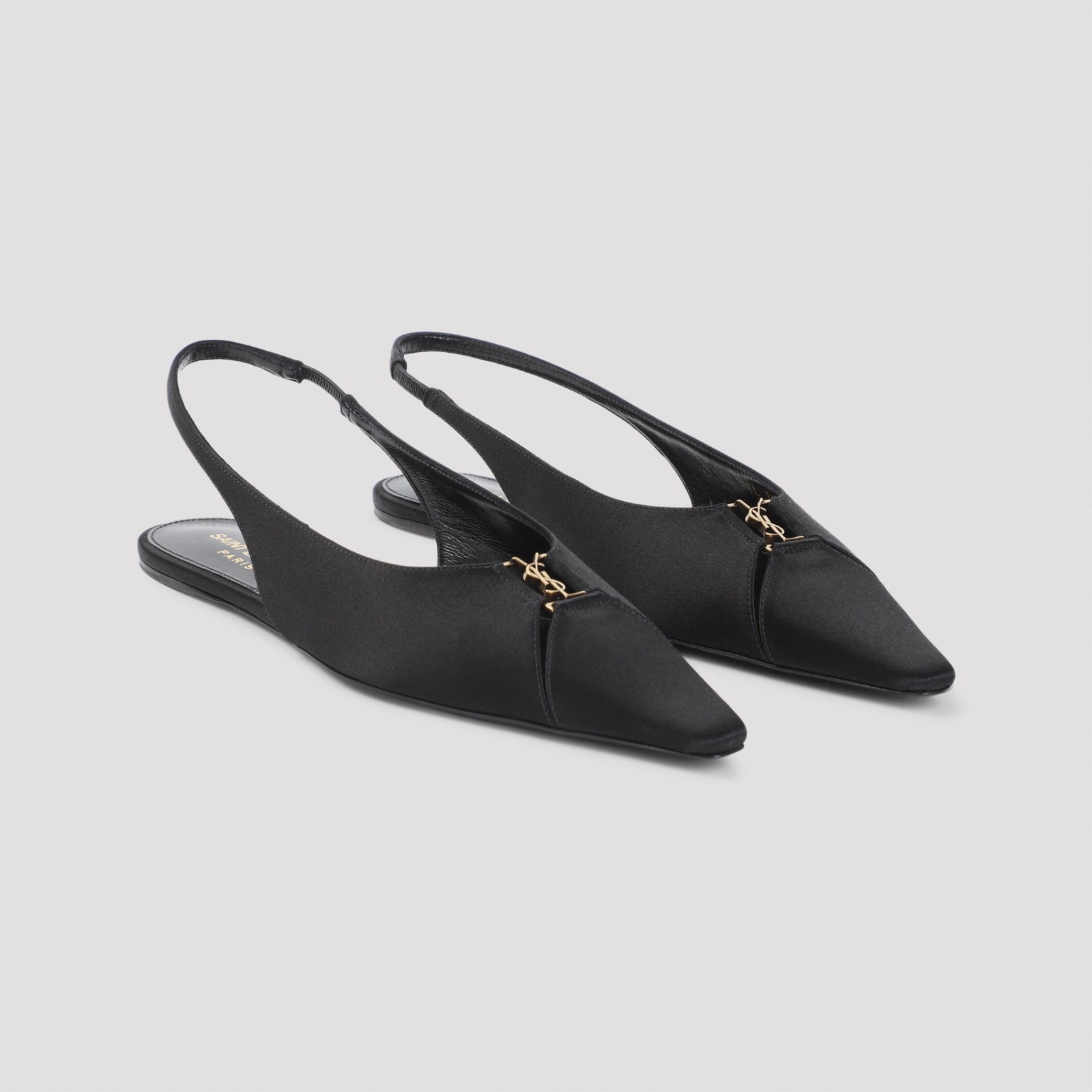 Shop Saint Laurent Babylone 00 Sandal In Nero