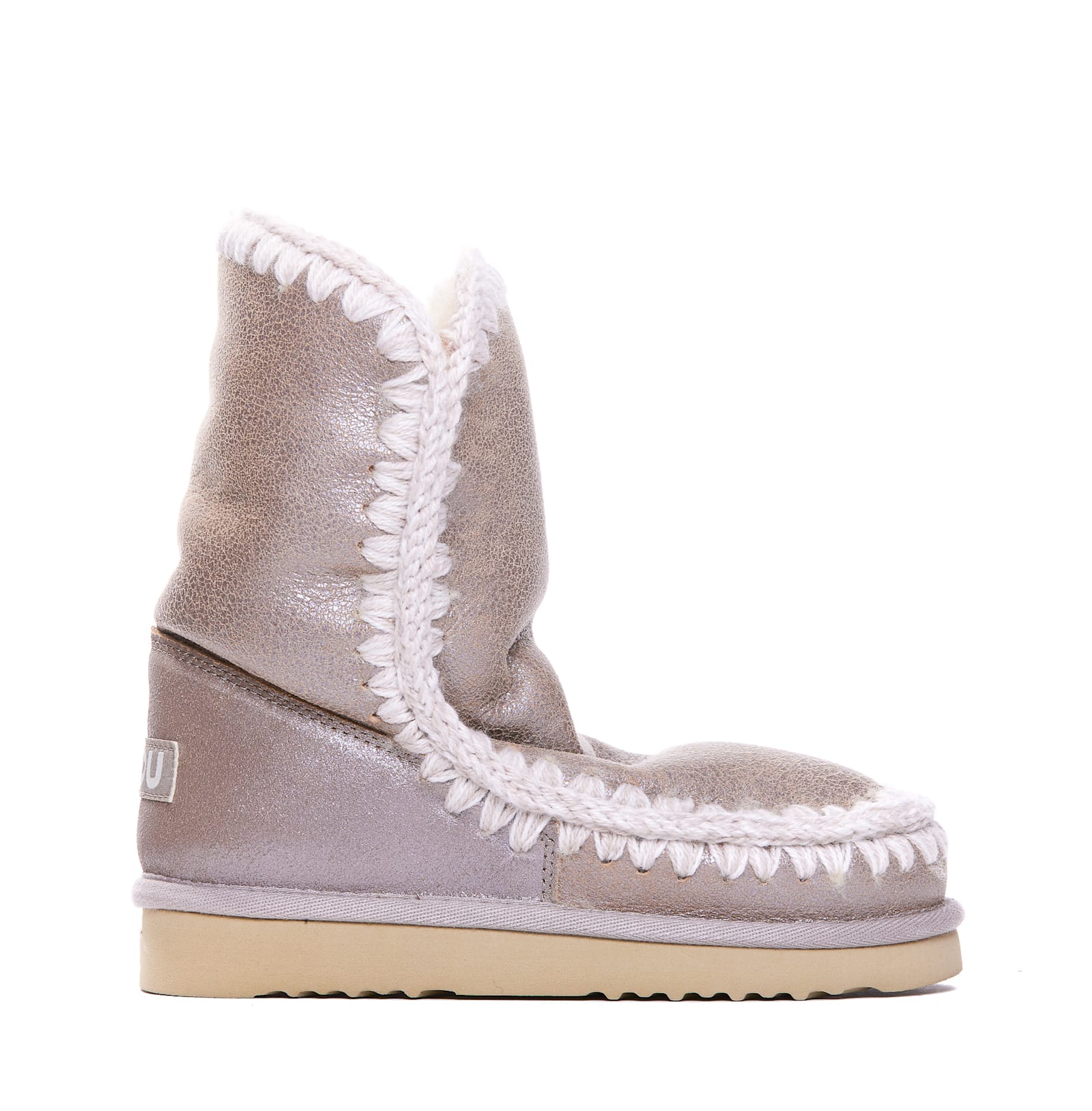 Shop Mou Eskimo 24 Boots In Beige