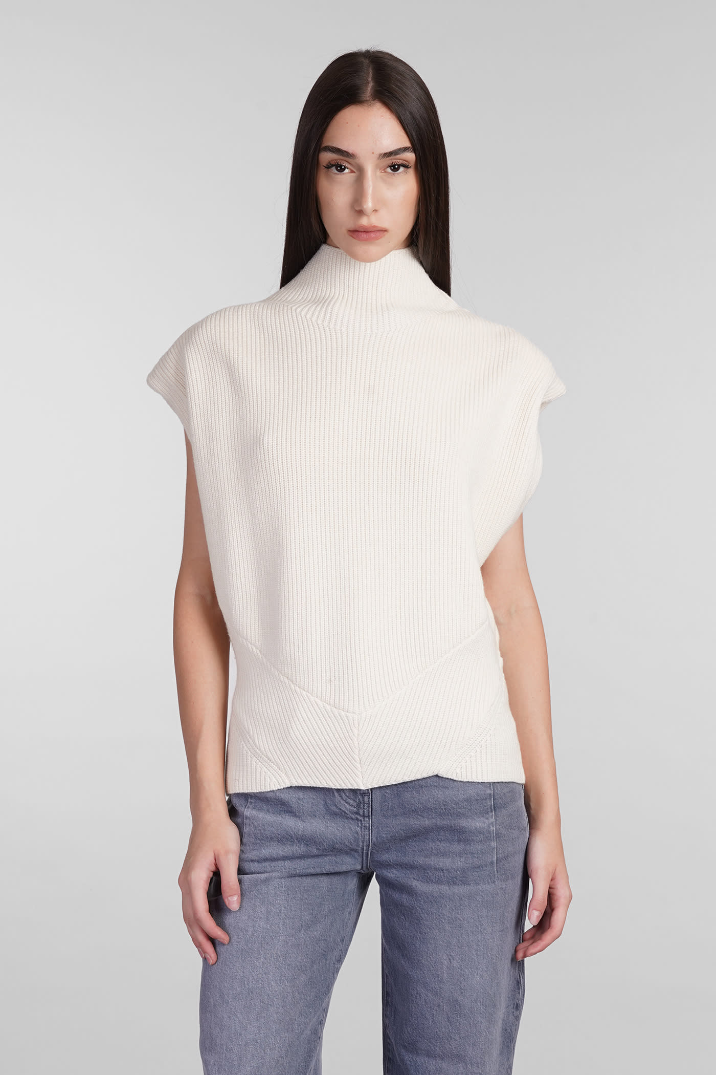 Kenda Knitwear In Beige Wool