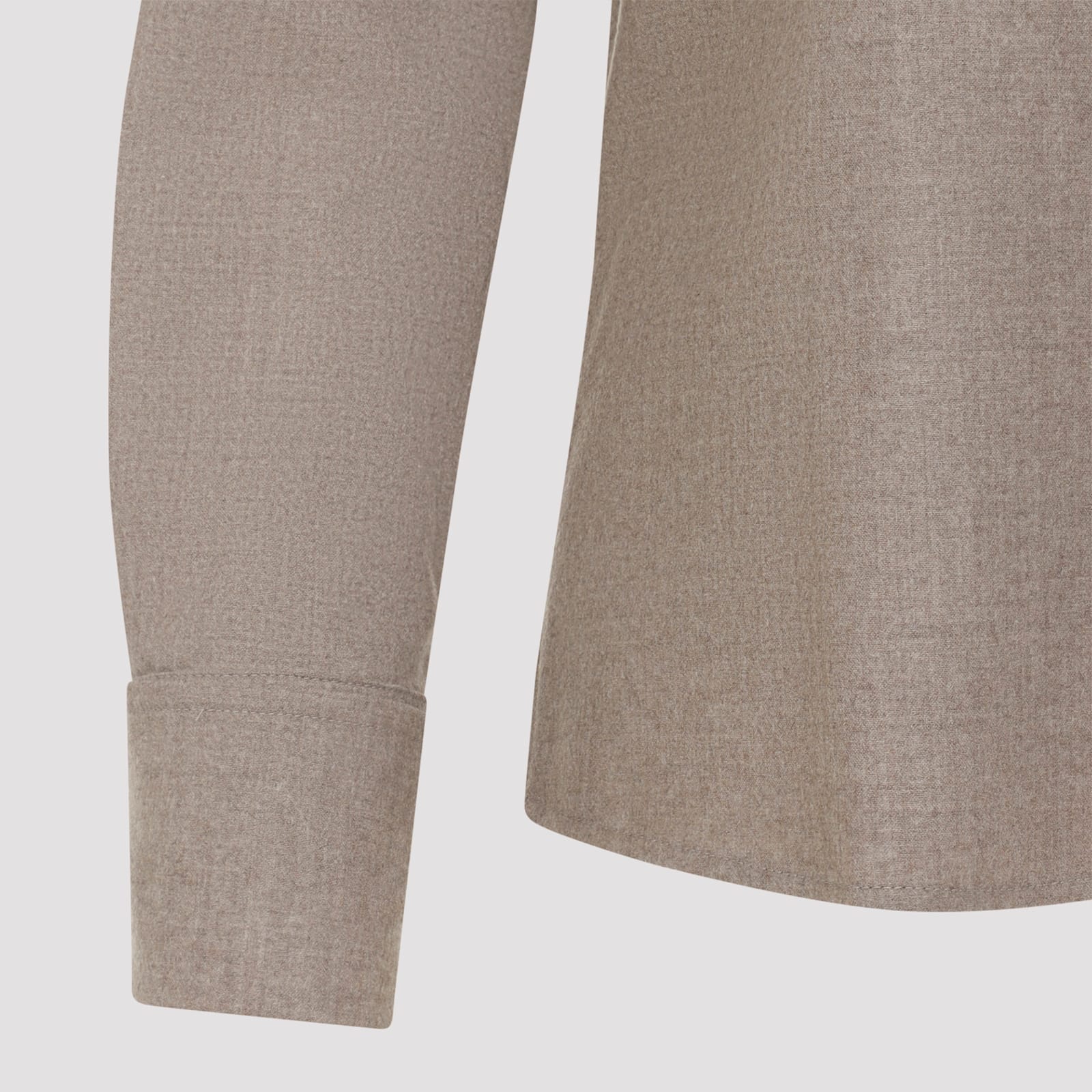 Max Mara Tebaidecamicia Foulle Di Lana In Brown
