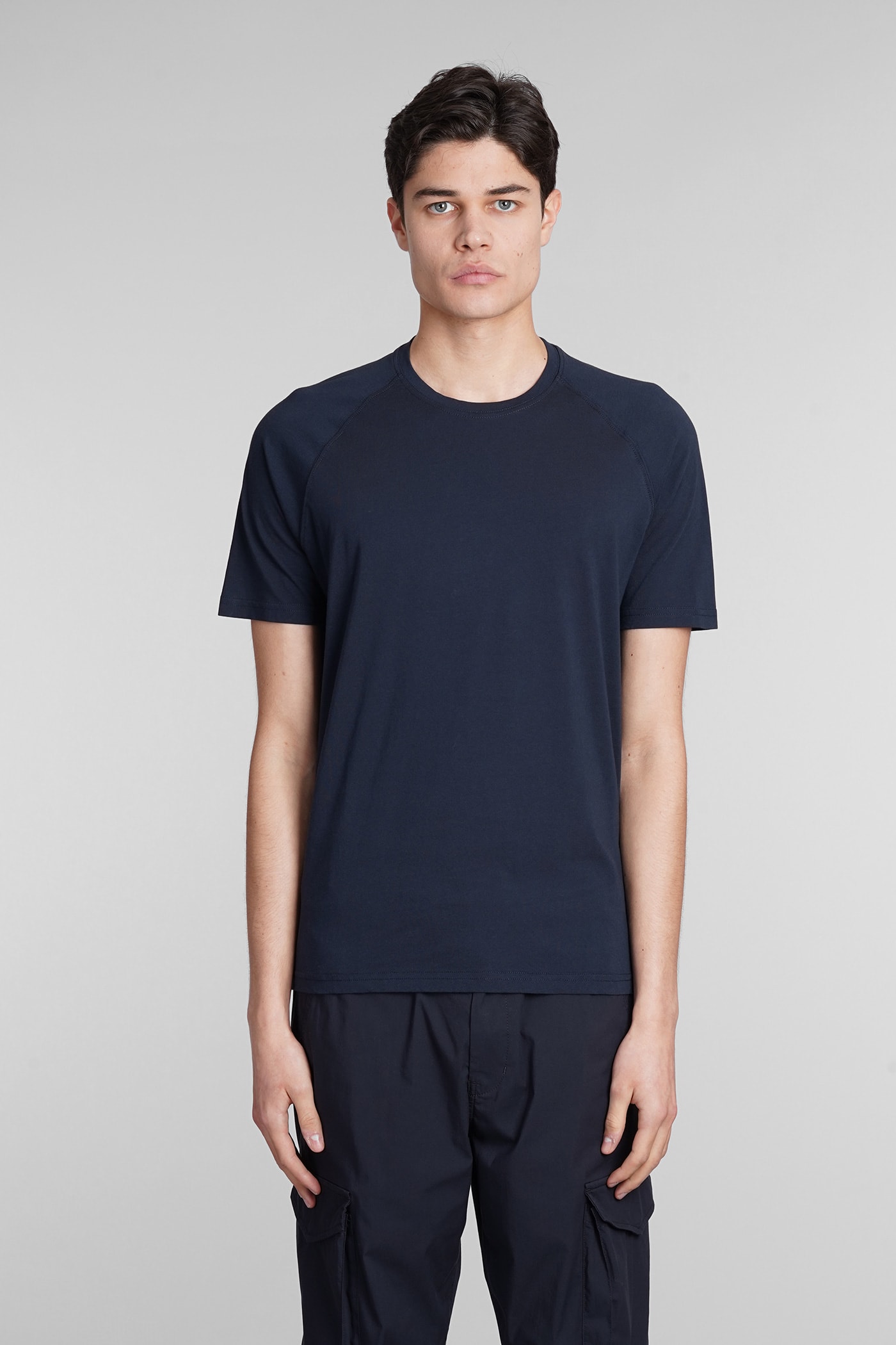 Aspesi T-shirt Ay28 T-shirt In Blue Cotton
