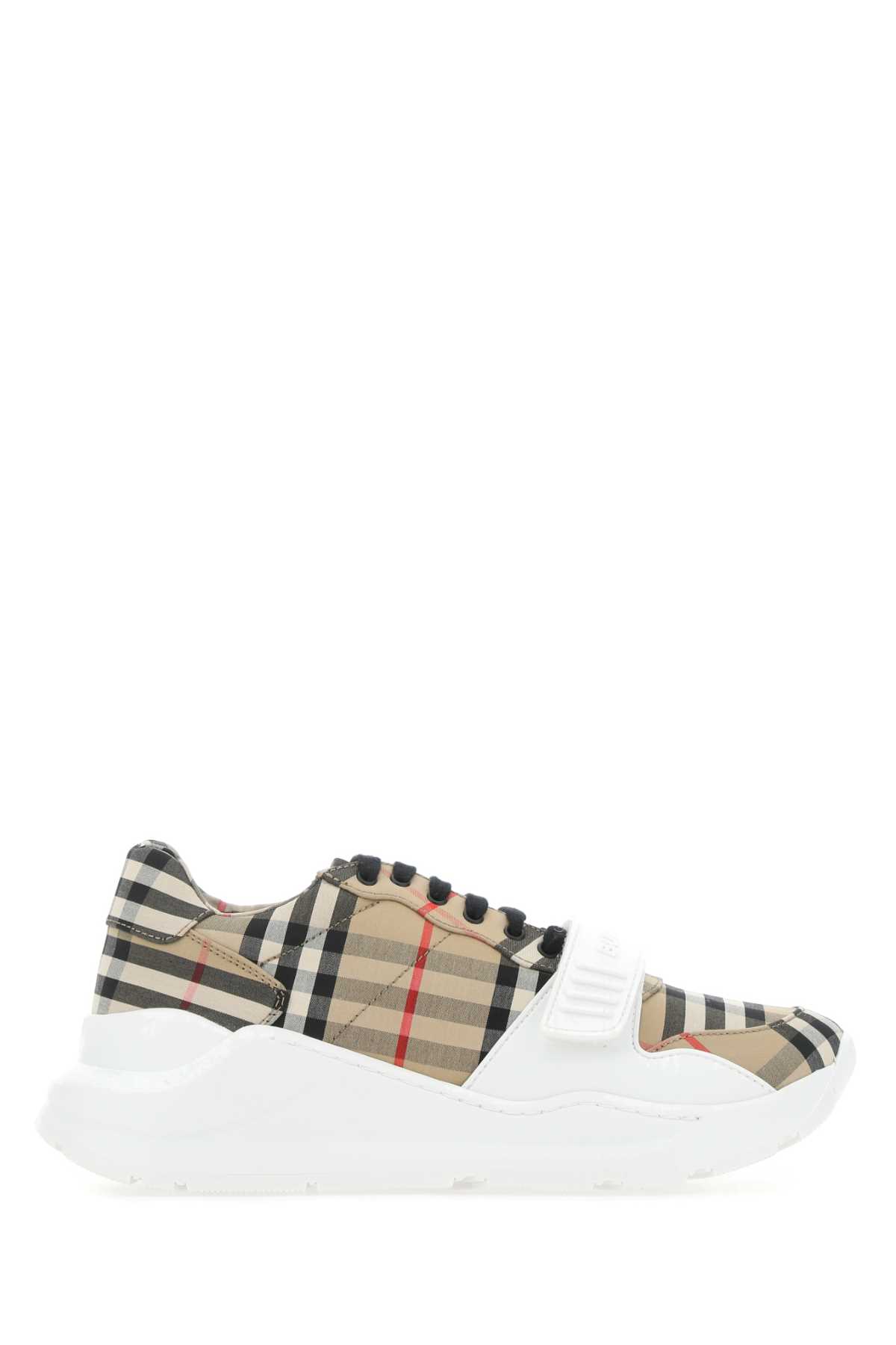 Burberry Embroidered Cotton Sneakers