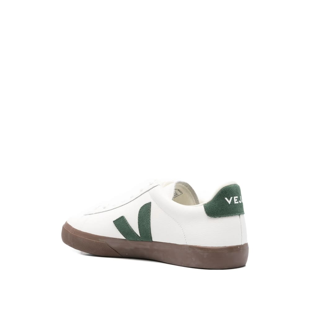 Veja Multicolour Leather Suede Sneaker In White
