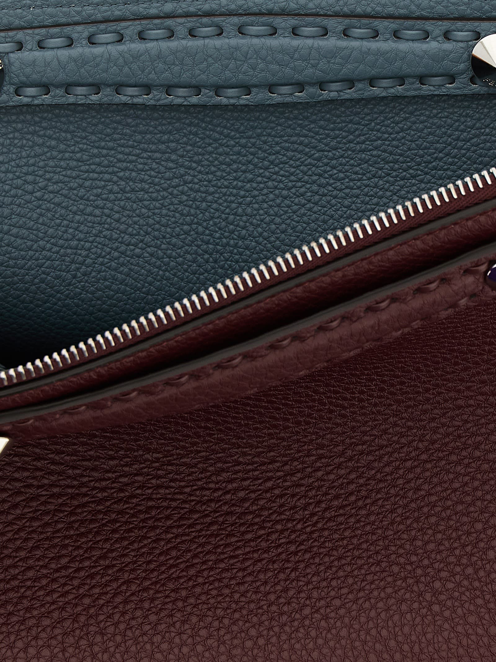 Fendi By The Way Selleria Medium Handbag In Burgundy