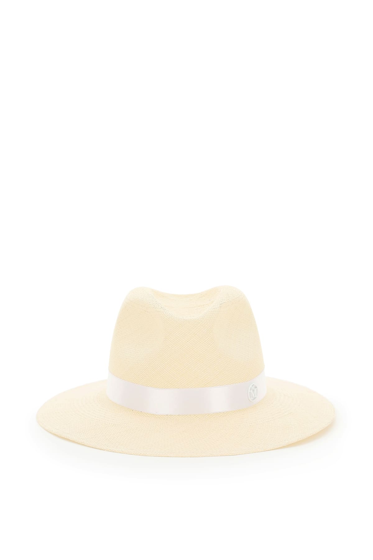 Maison Michel Henrietta Straw Fedora Hat With Pearls