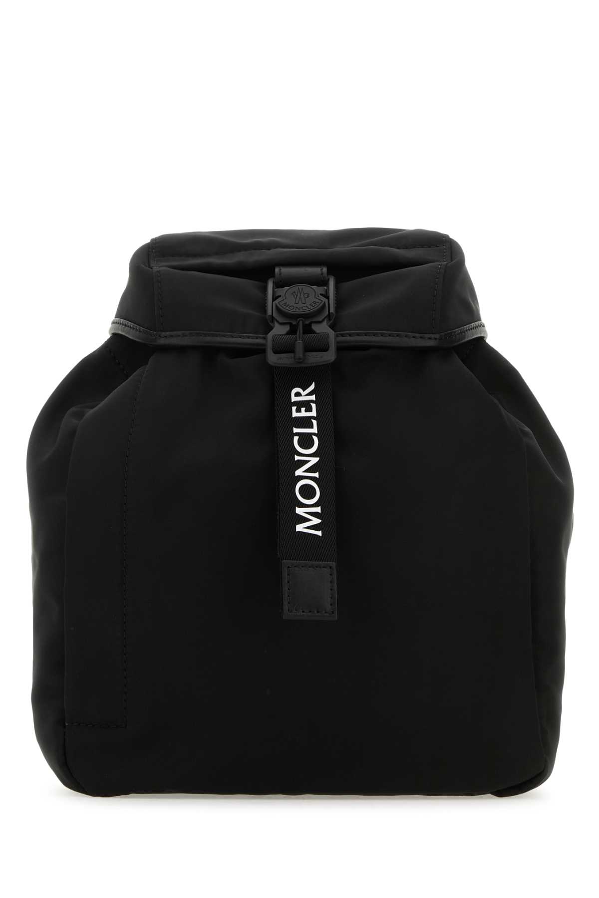 Shop Moncler Black Polyester Trick Backpack In 999