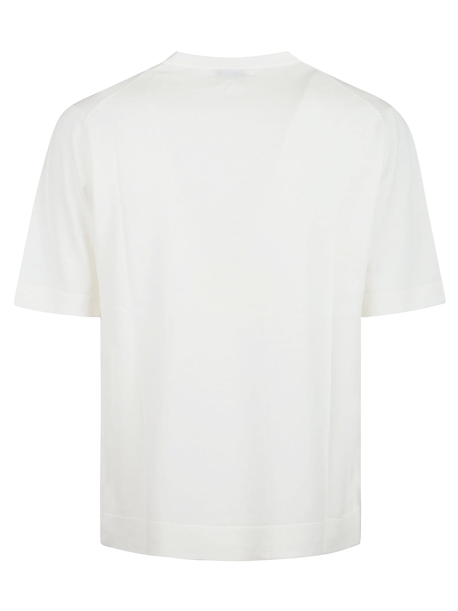 Ballantyne Plain T-shirt In White Butter