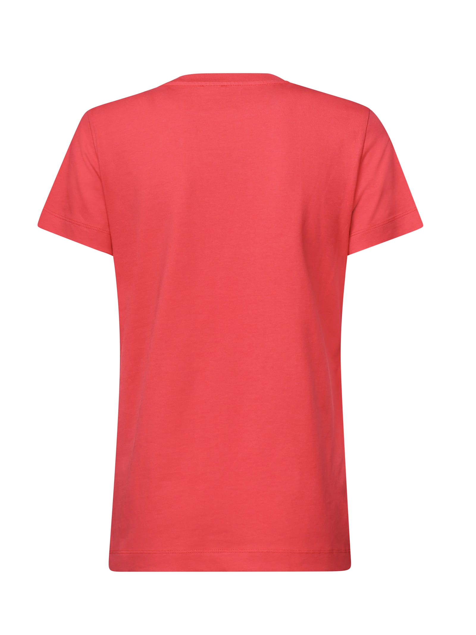 Shop Pinko T-shirt Half Sleeves Logo Embroidery In Red