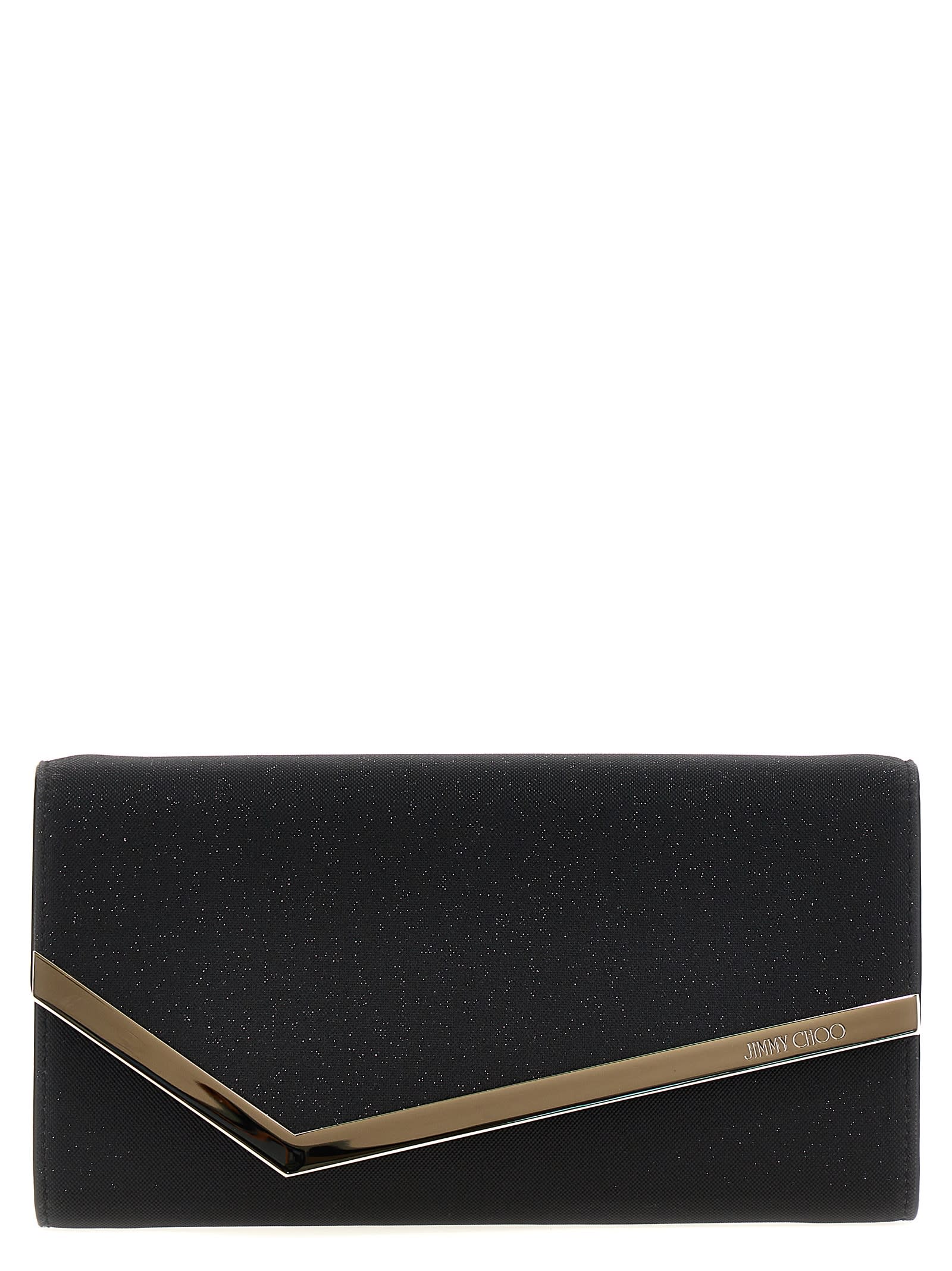 Shop Jimmy Choo Emmie Clutch In Black