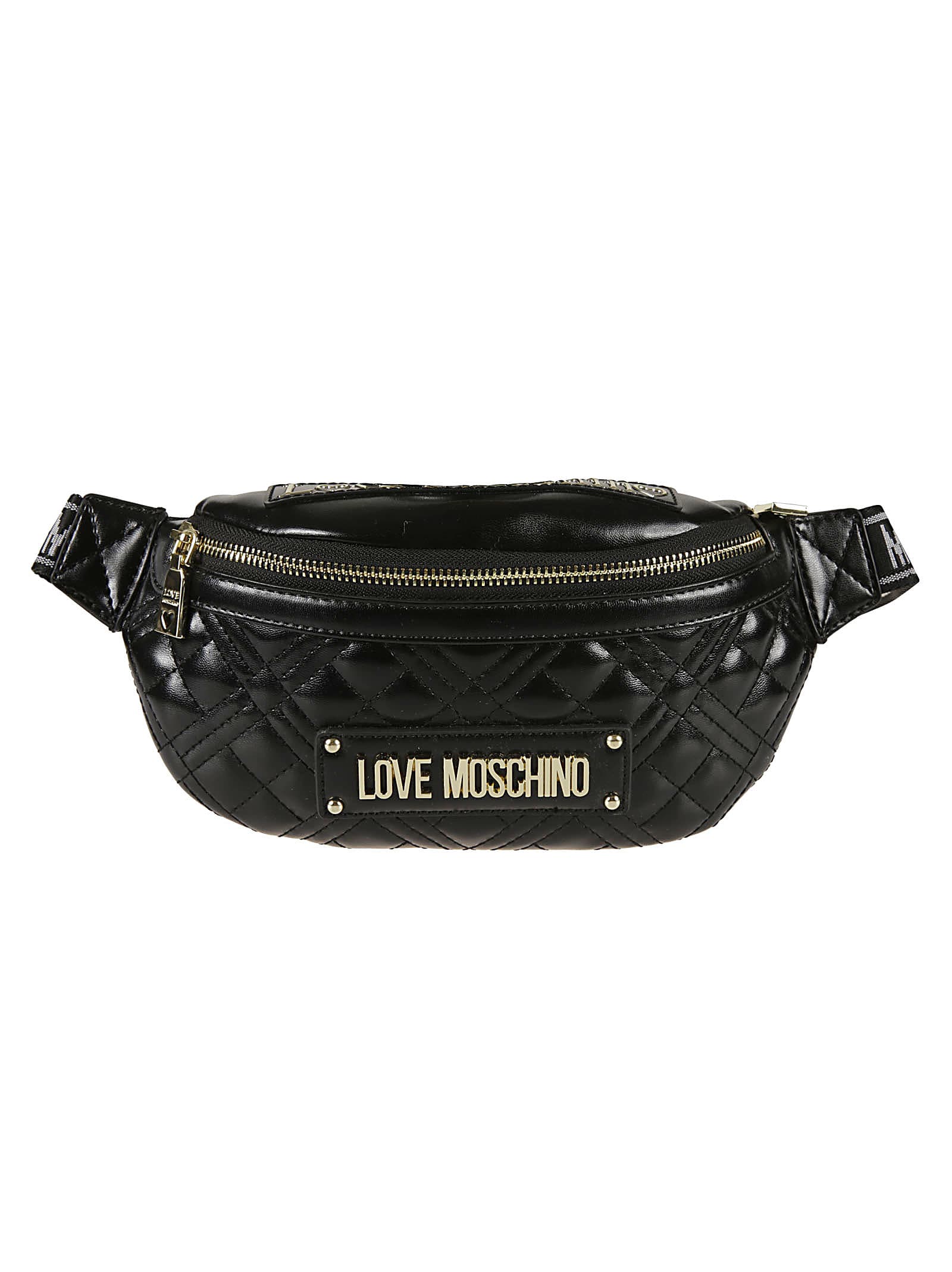 love moschino quilted belt bag