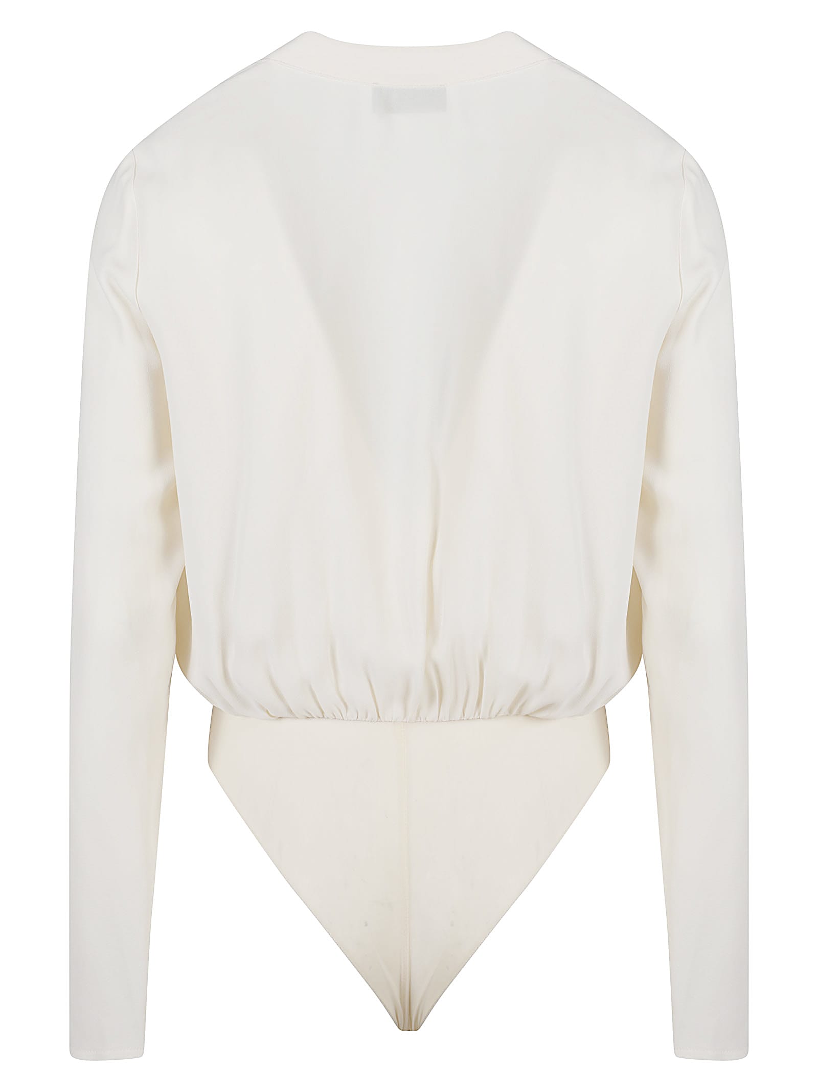 Elisabetta Franchi Long Sleeve Shirt Body In White