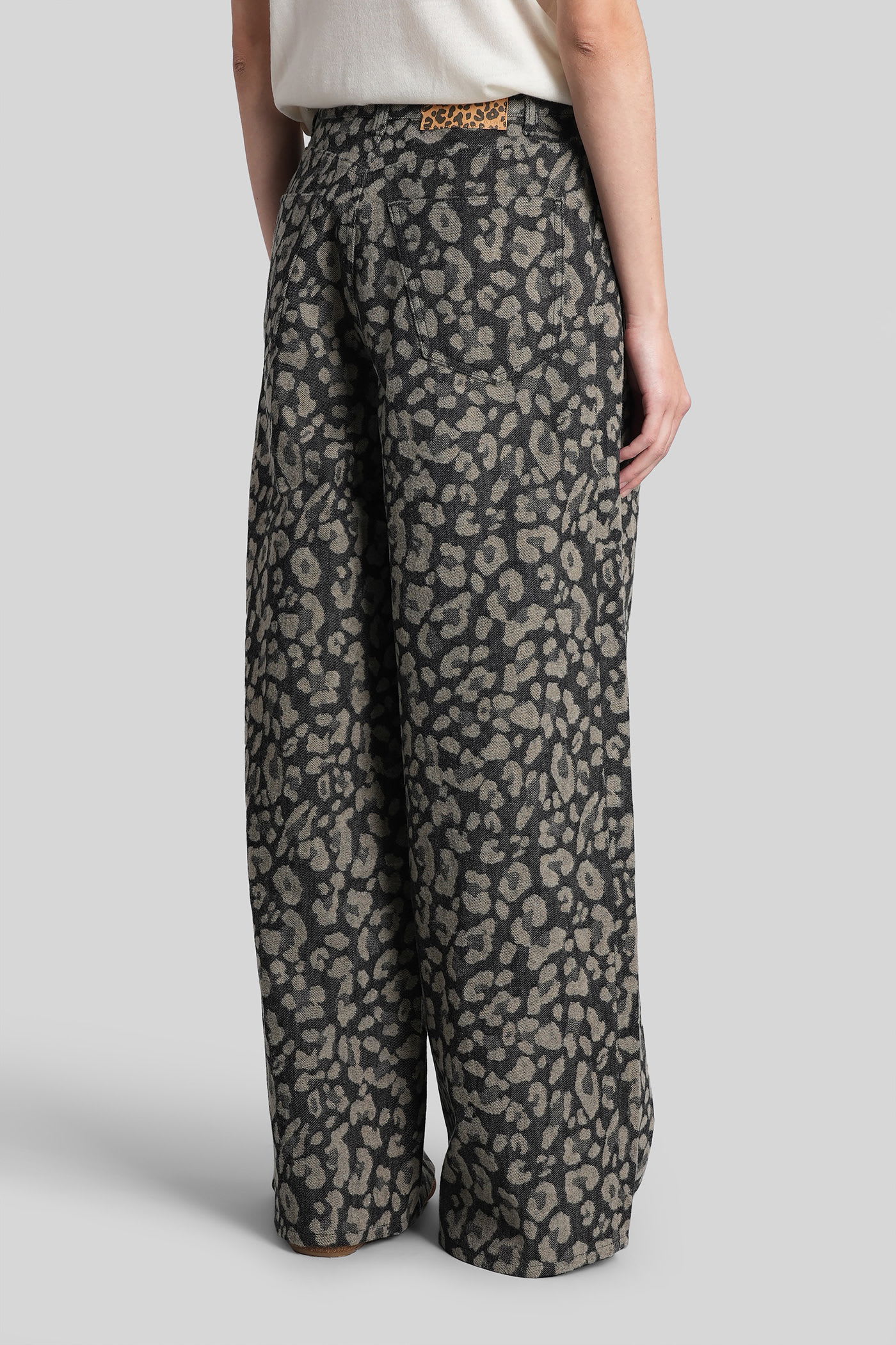 Alanui Pants In Grey Wool In Gray