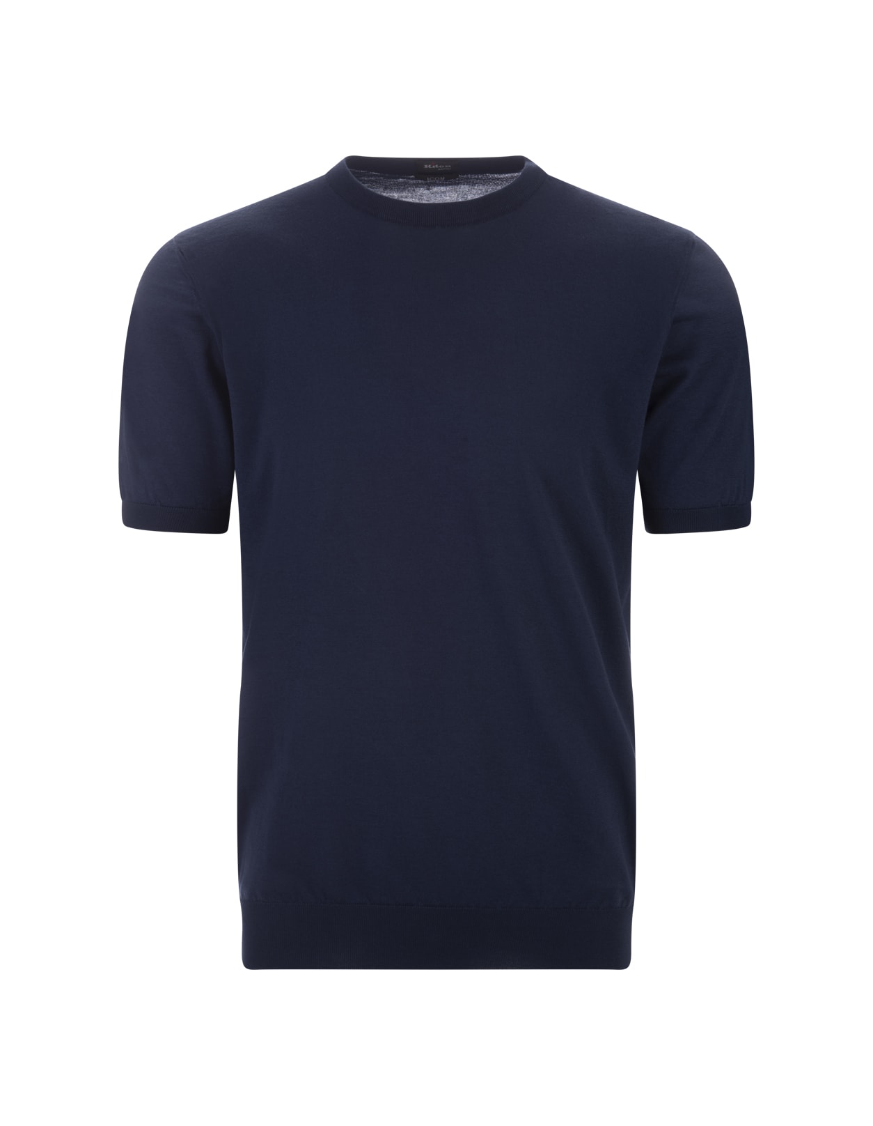 Blue Cotton Knit T-shirt