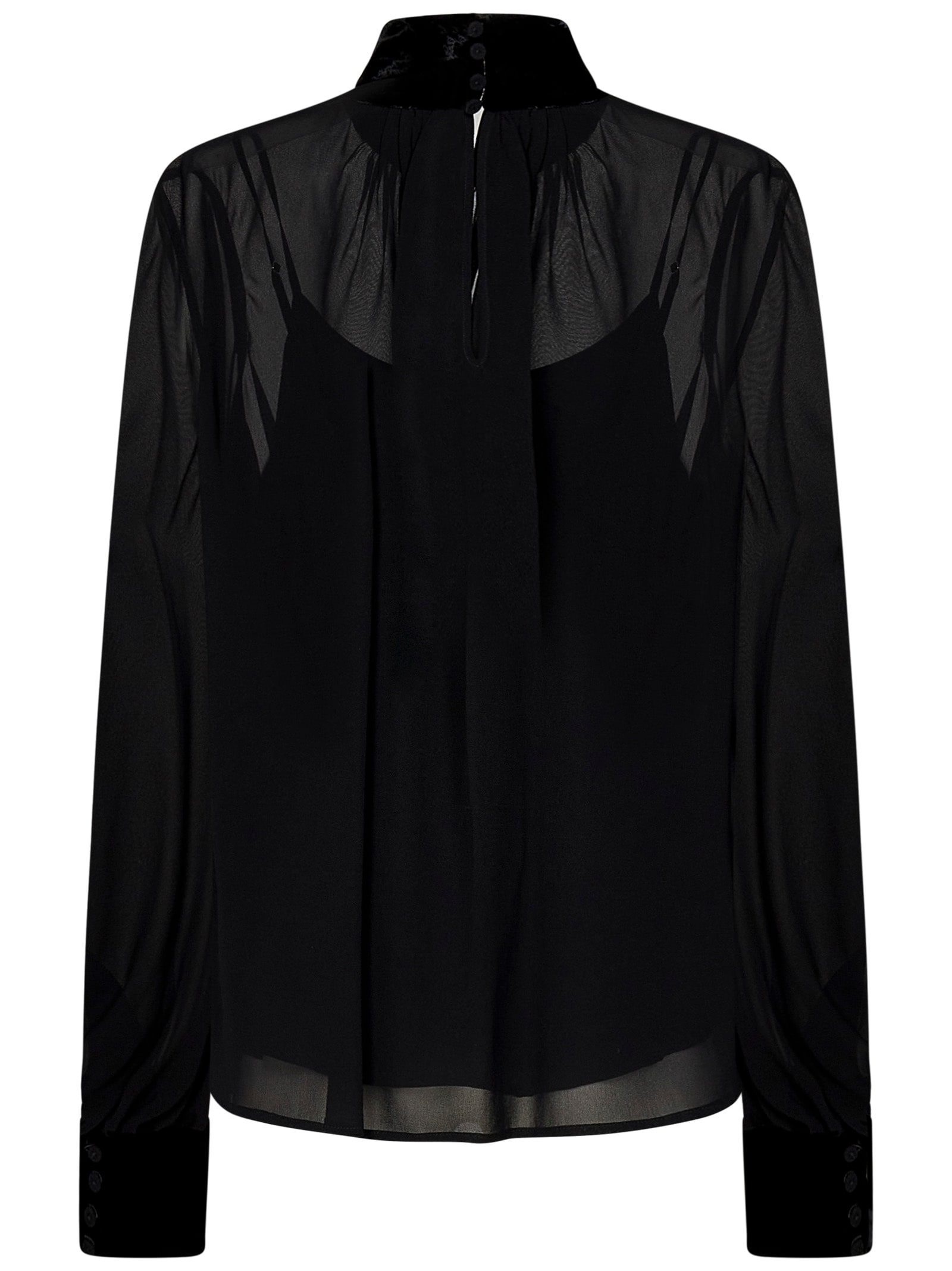 Shop Max Mara Maxmara Studio Finale Shirt In Black