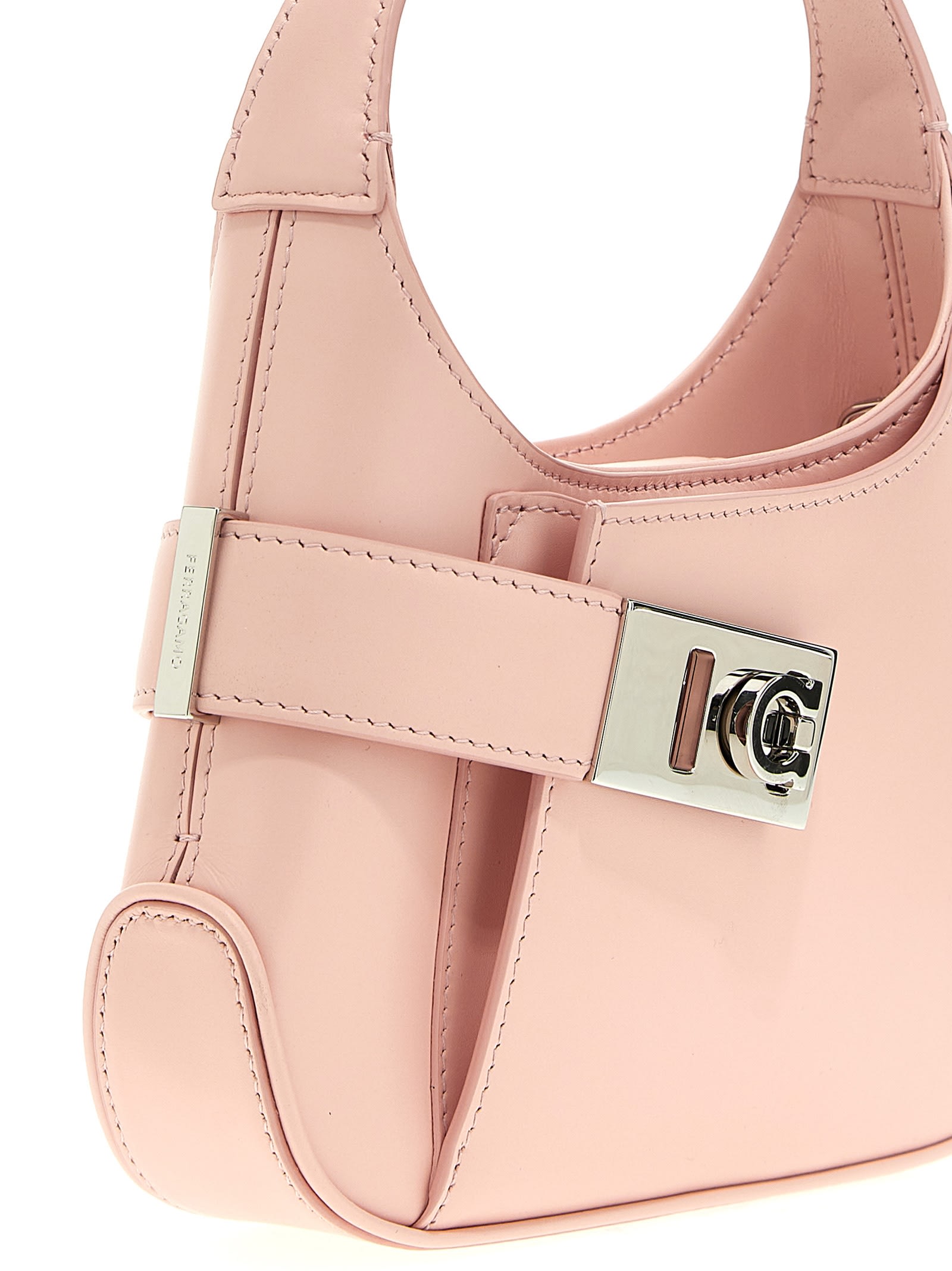 Shop Ferragamo Archive Mini Handbag In Pink
