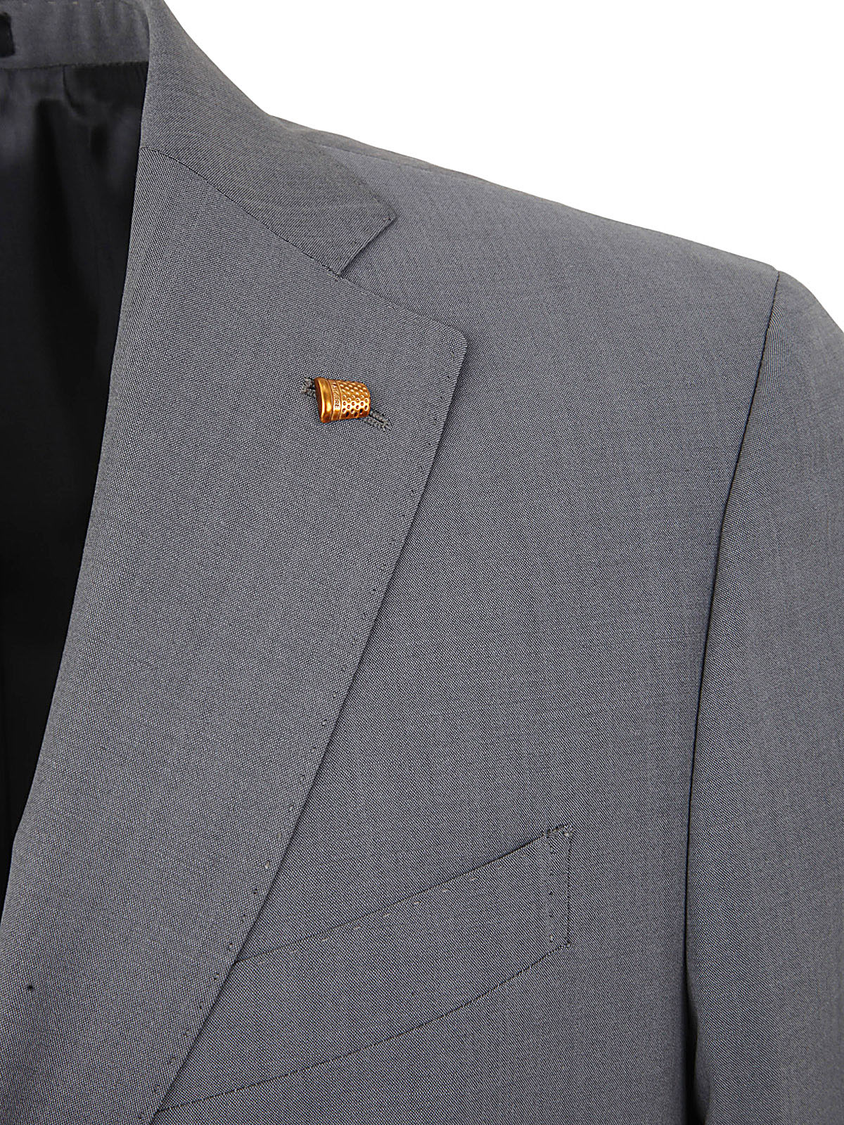 Shop Sartoria Latorre Suit With Two Buttons In Lead