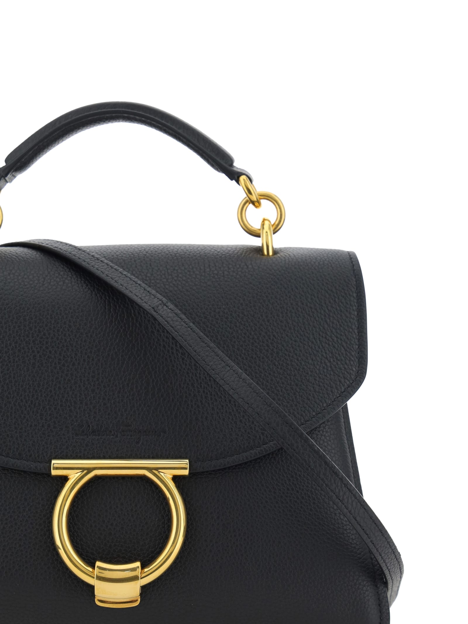 Shop Ferragamo Margot Handbag In Nero