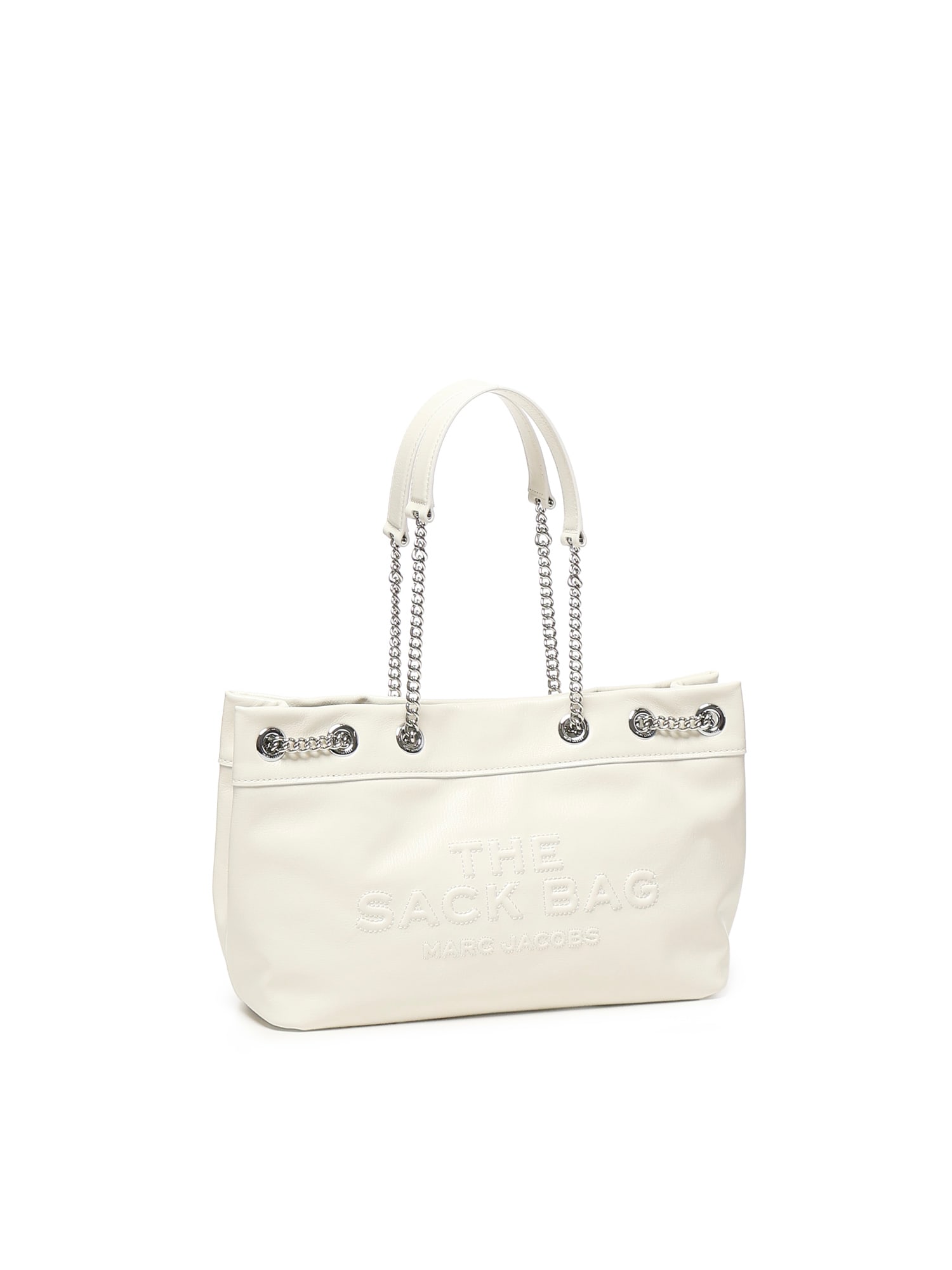 Marc Jacobs The Chain Sack Handbag In White