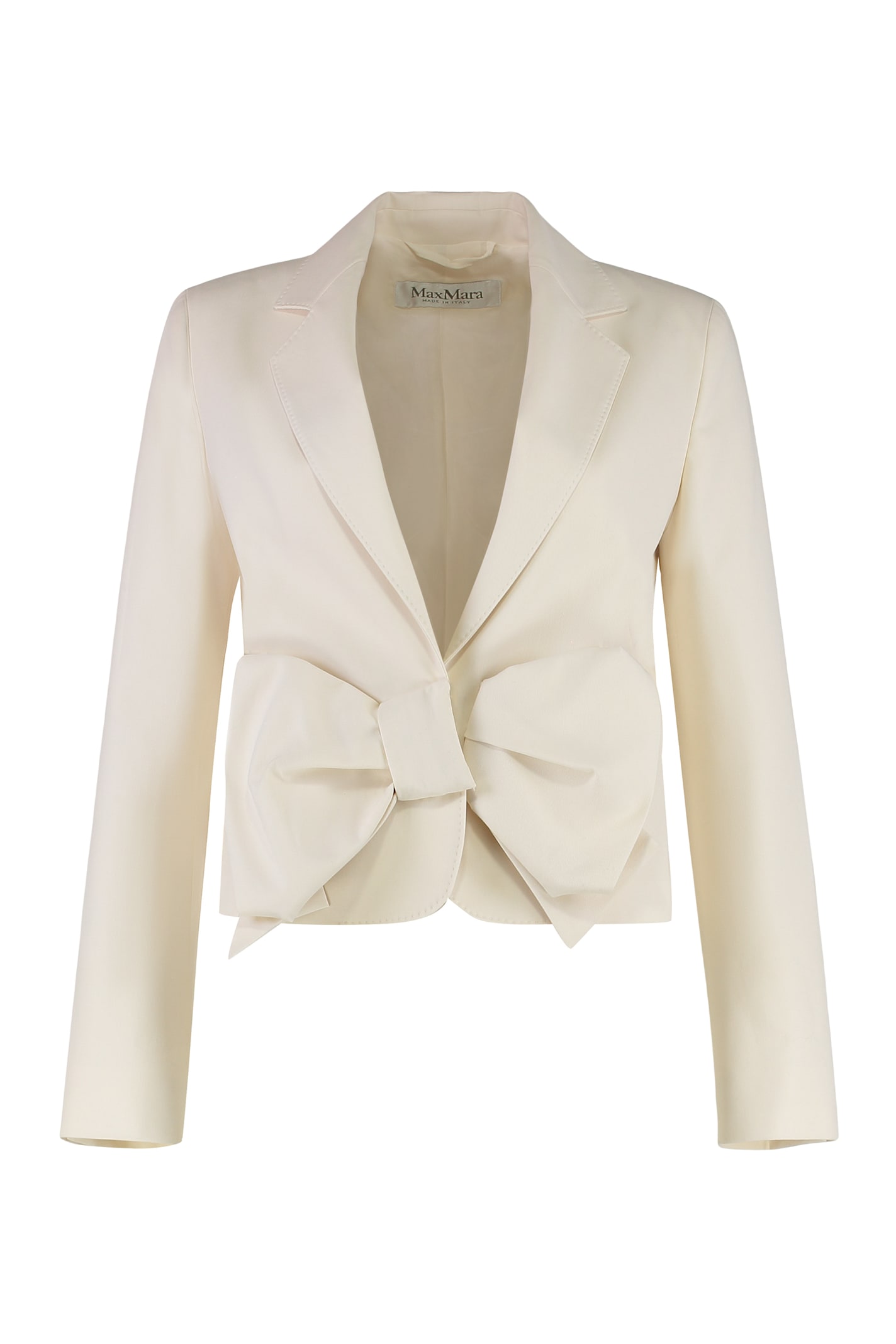 Max Mara Asturie Cotton Jacket In White