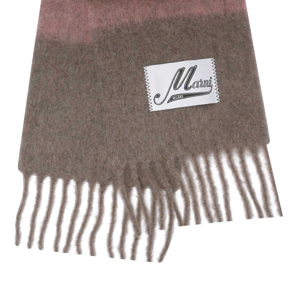 Shop Marni Scarf In Brown