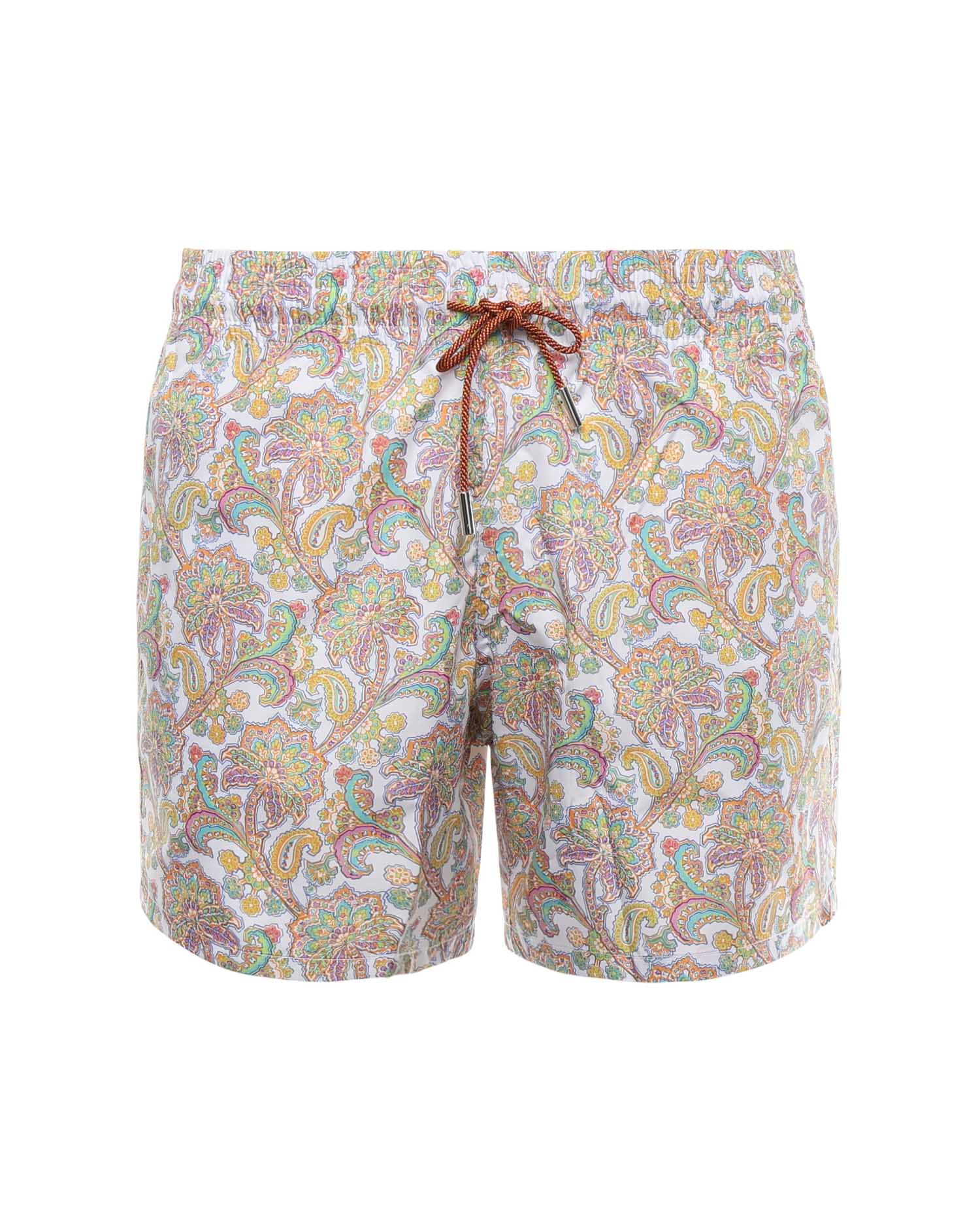 Swim Trunks With Paisley Print
