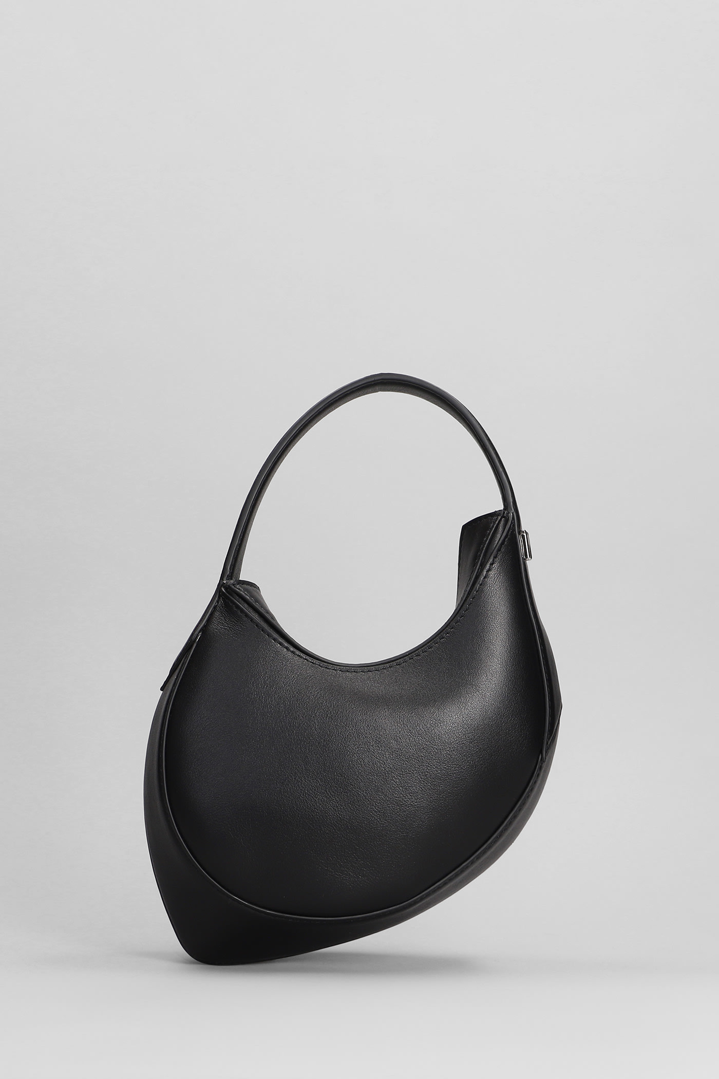 MUGLER HAND BAG IN BLACK LEATHER 