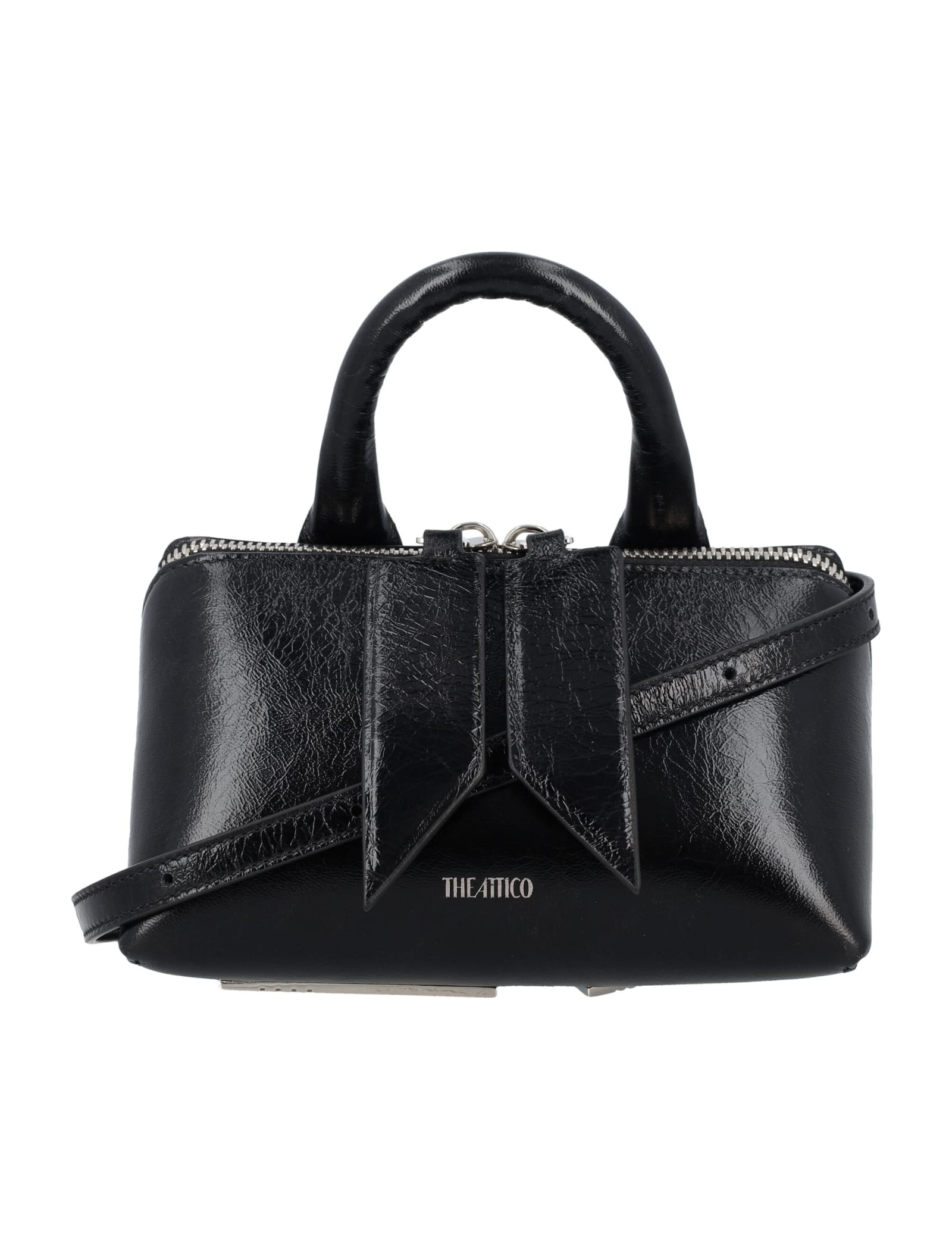 Shop Attico Friday Small Bag In Black