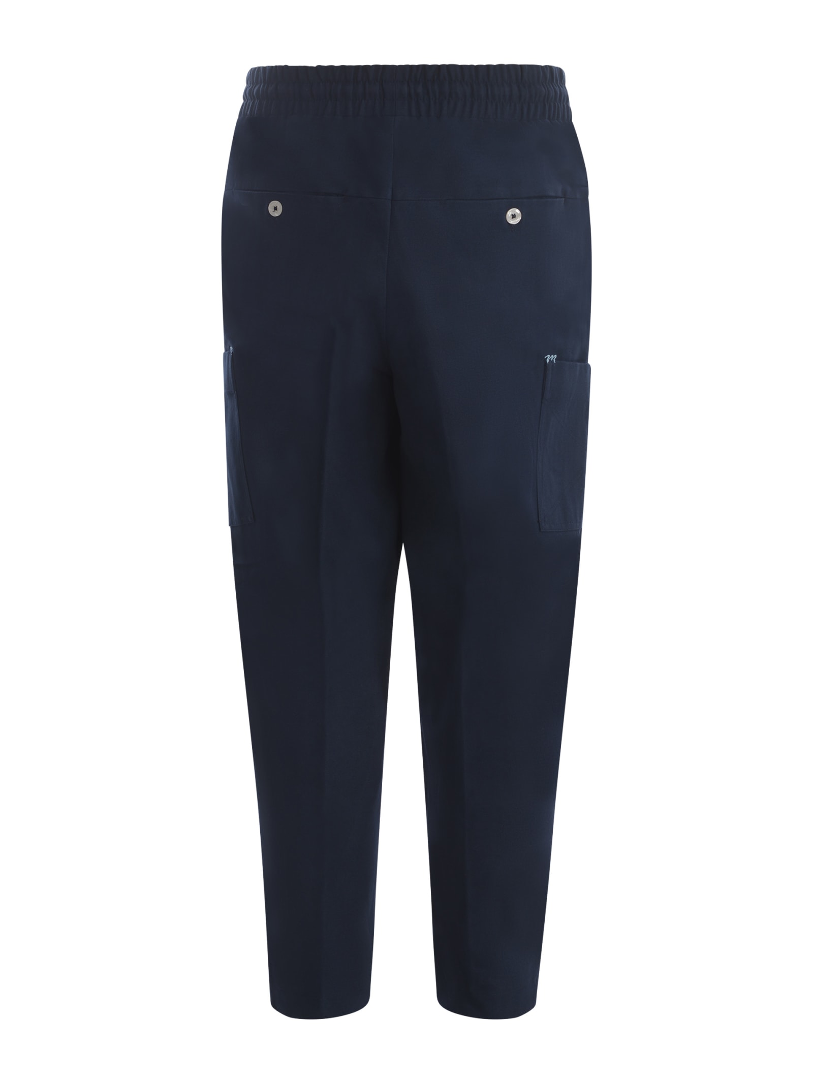 Shop Drôle De Monsieur Trousers Drole De Monsieur Cago In English Cloth In Blue