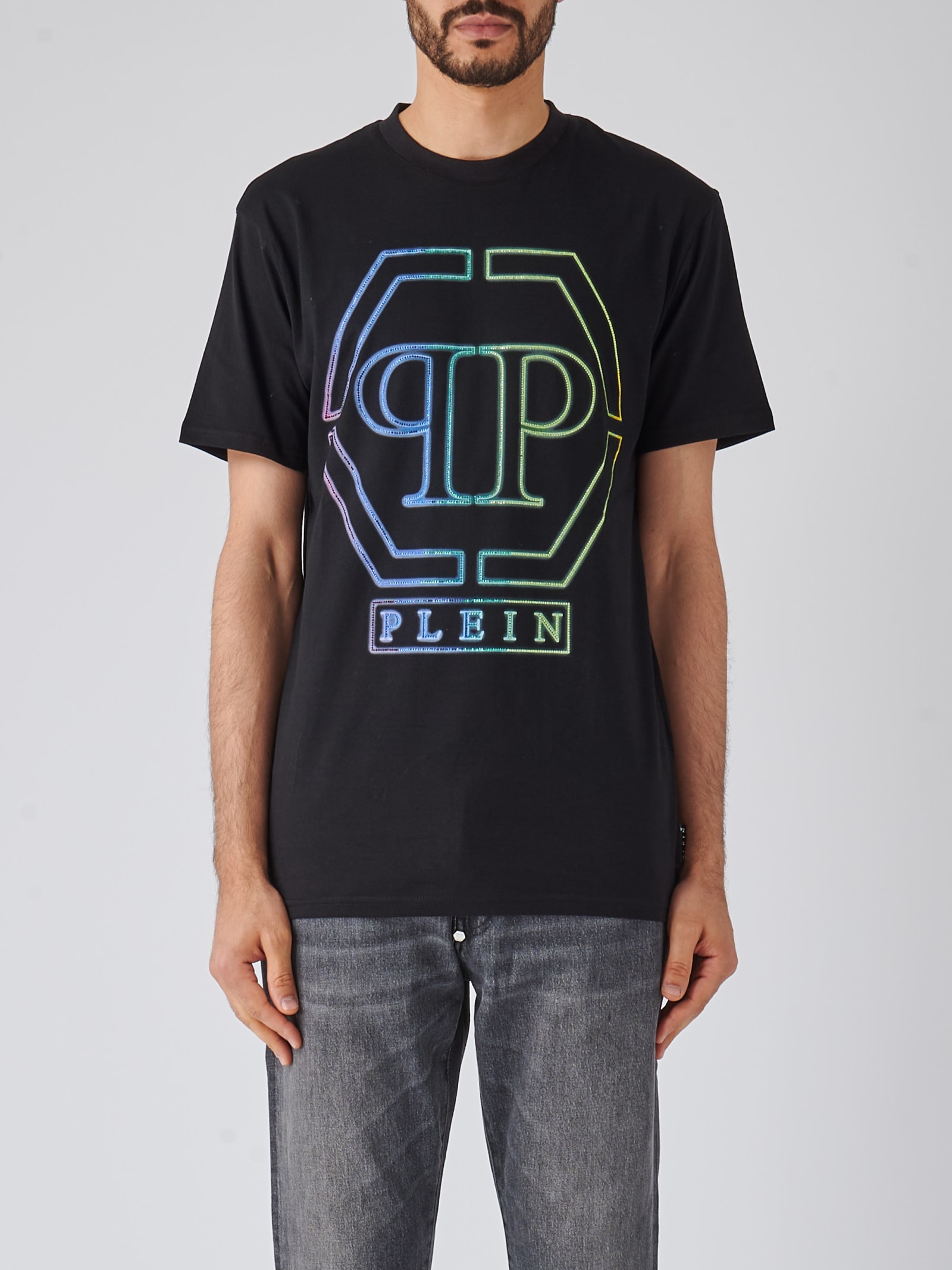 Philipp Plein T-shirt Round Neck Ss Hexagon T-shirt