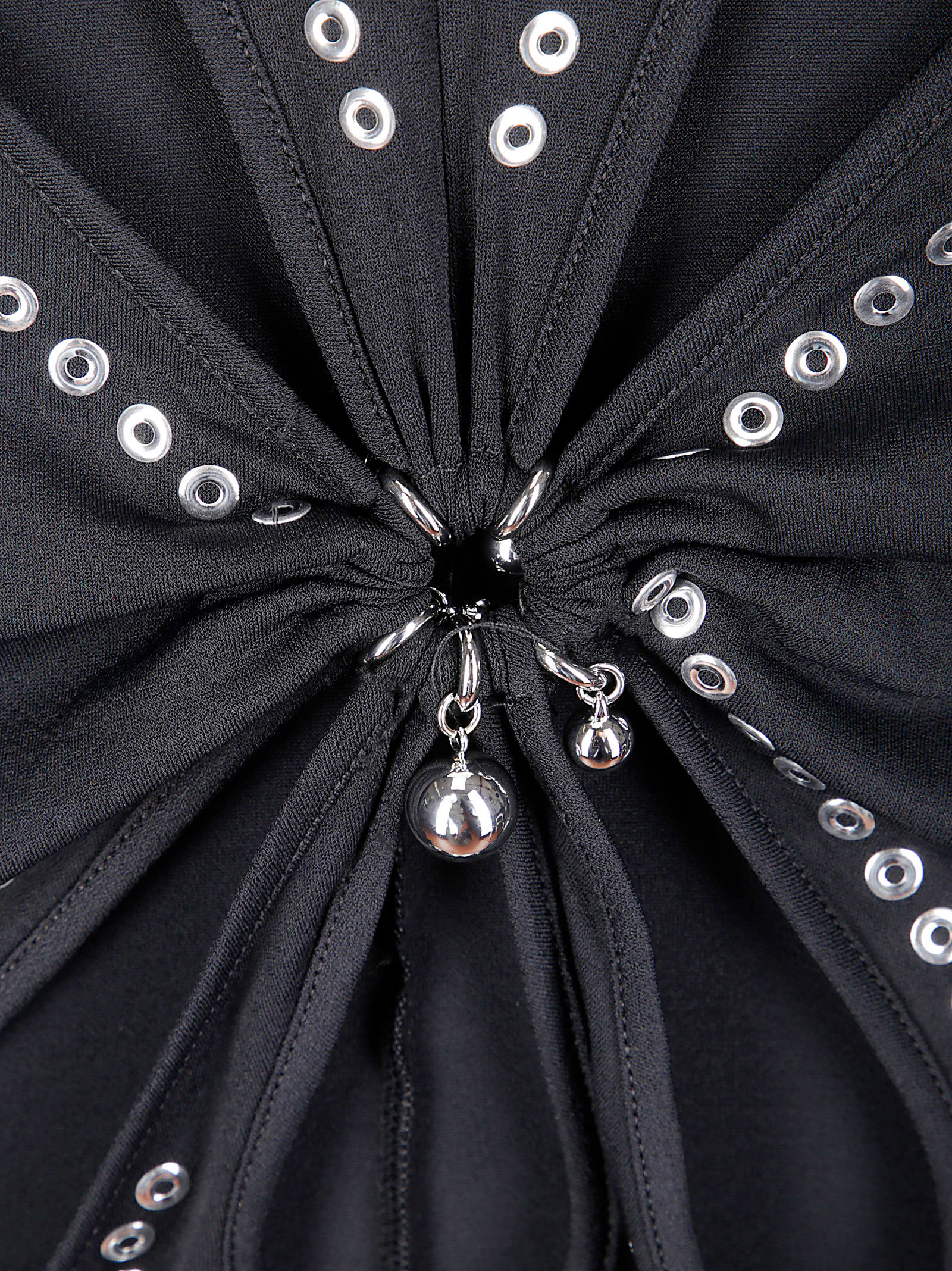 Rabanne Second Skin Effect Long Dress In Black