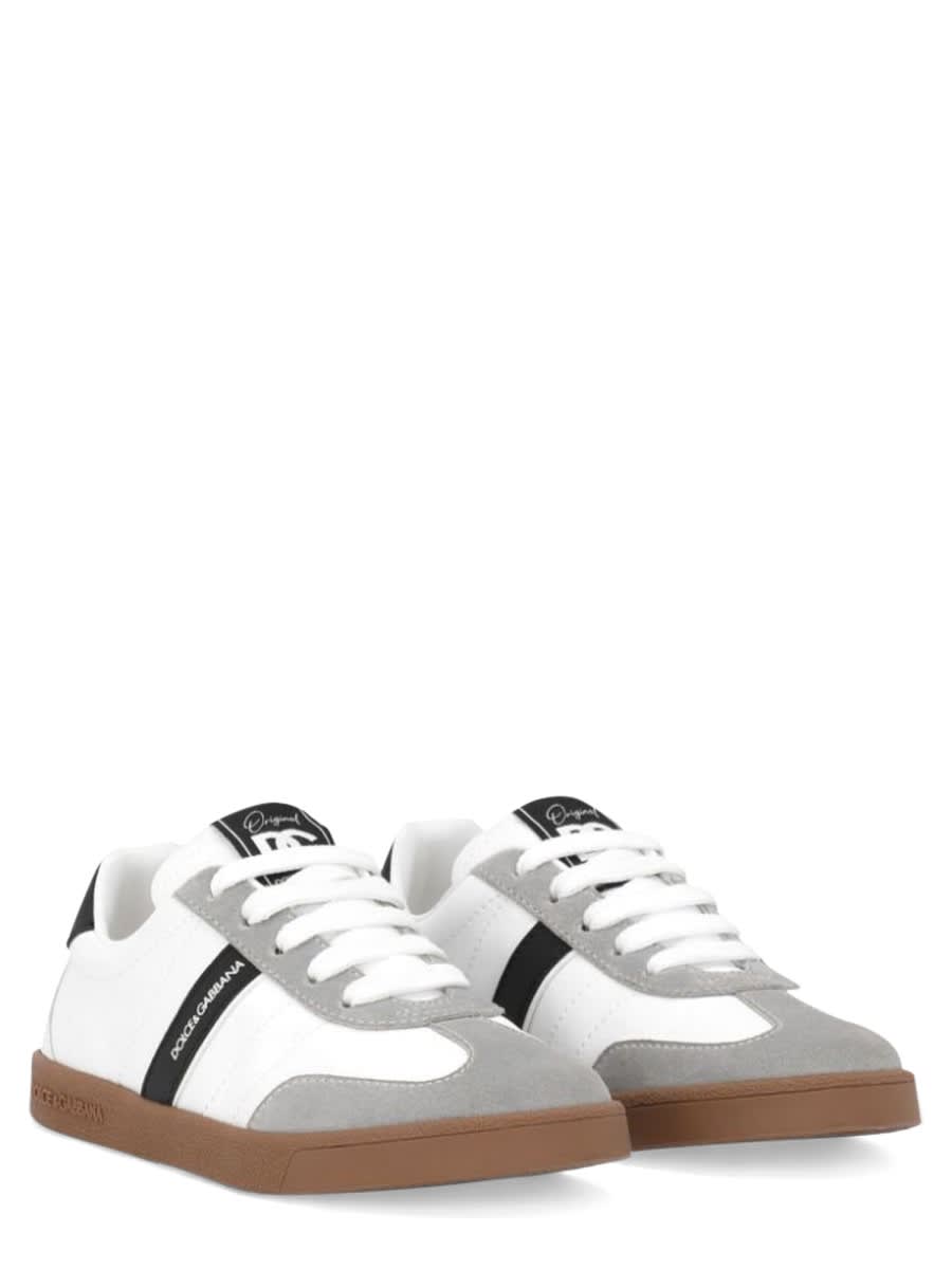 DOLCE & GABBANA LOW LACE-UP SNEAKER VIT.N WHITE/BLACK/GREY 