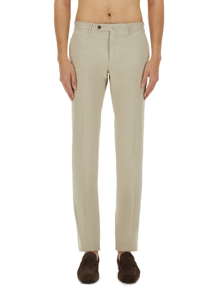 Pt Torino Tailored Slim Fit Pants In Lightweight Cotton Blend