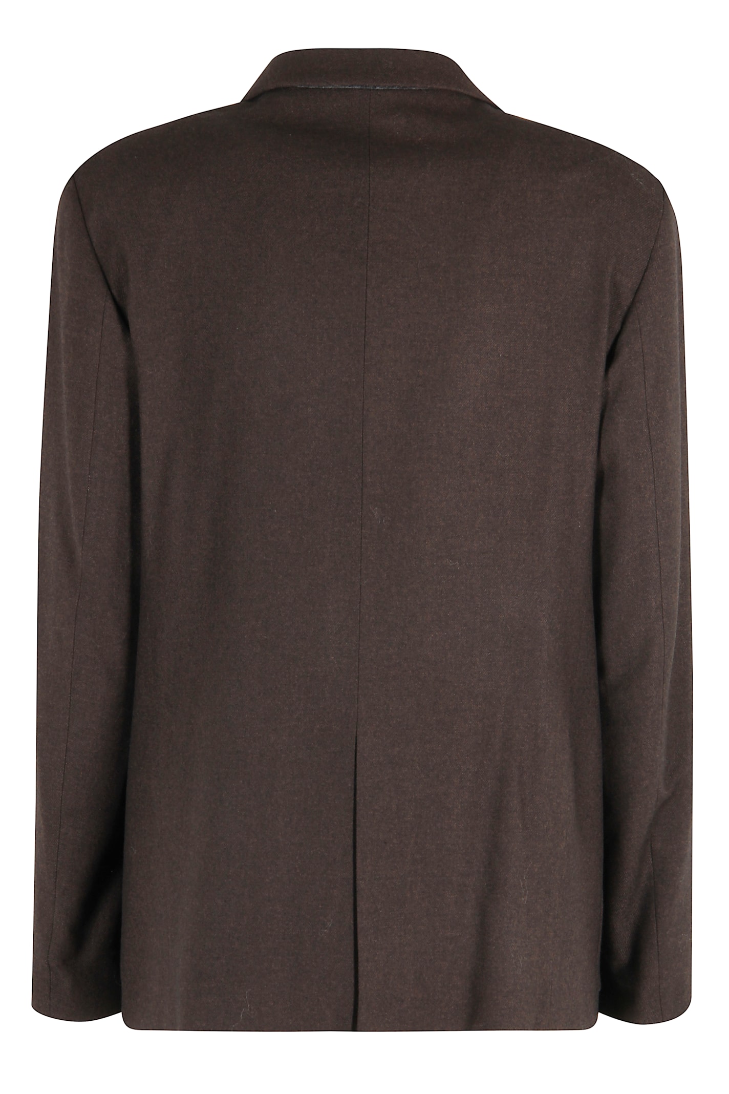 Alysi Single-breasted Blazer In Brown