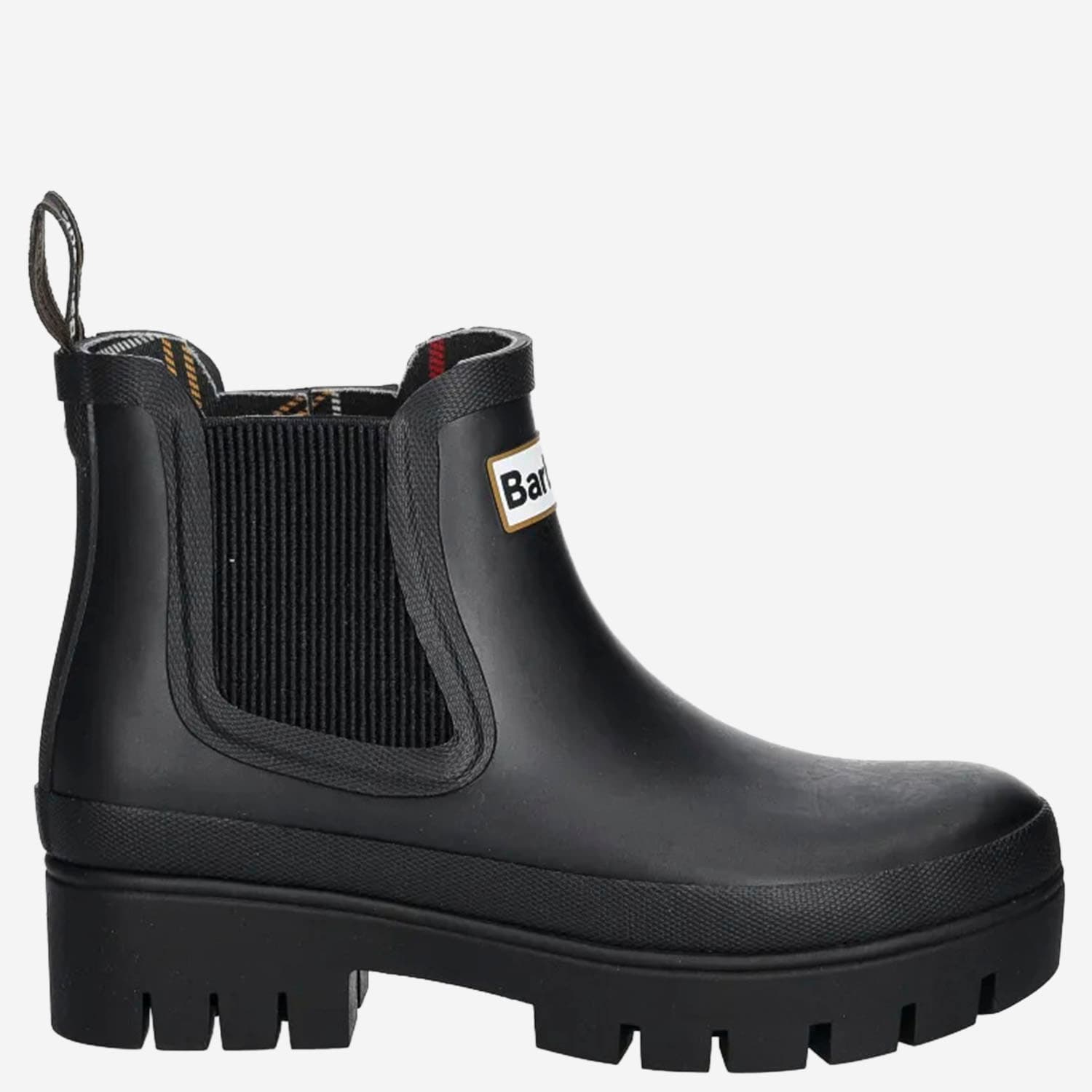 Barbour Halton Rubber Ankle Boots In Black