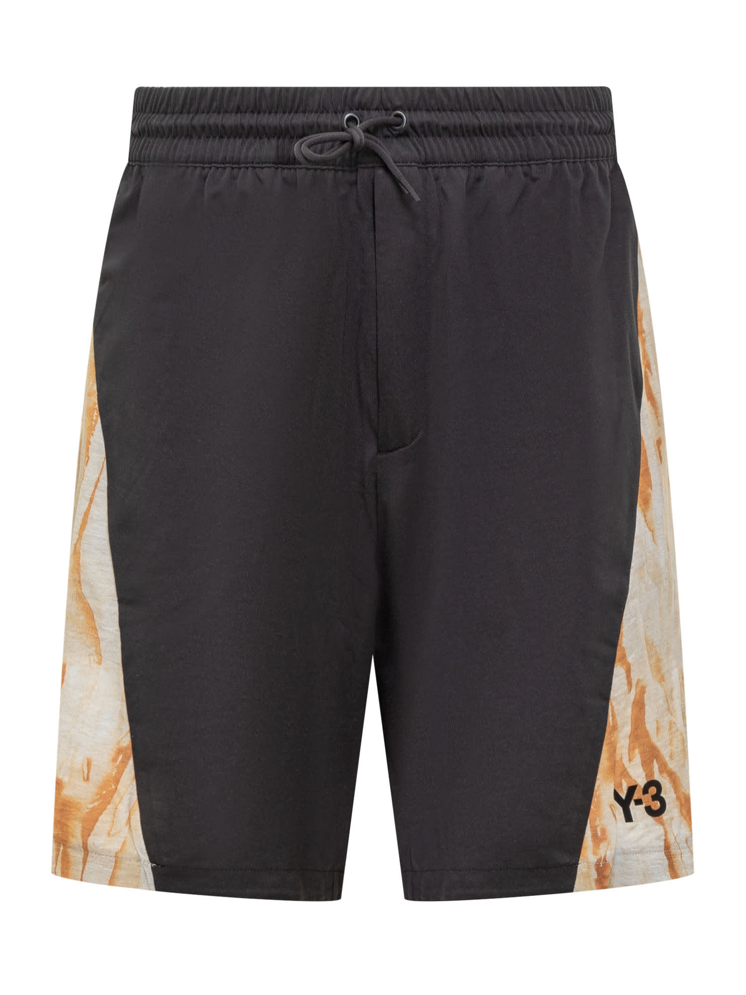 Shorts With Rust Dye Print
