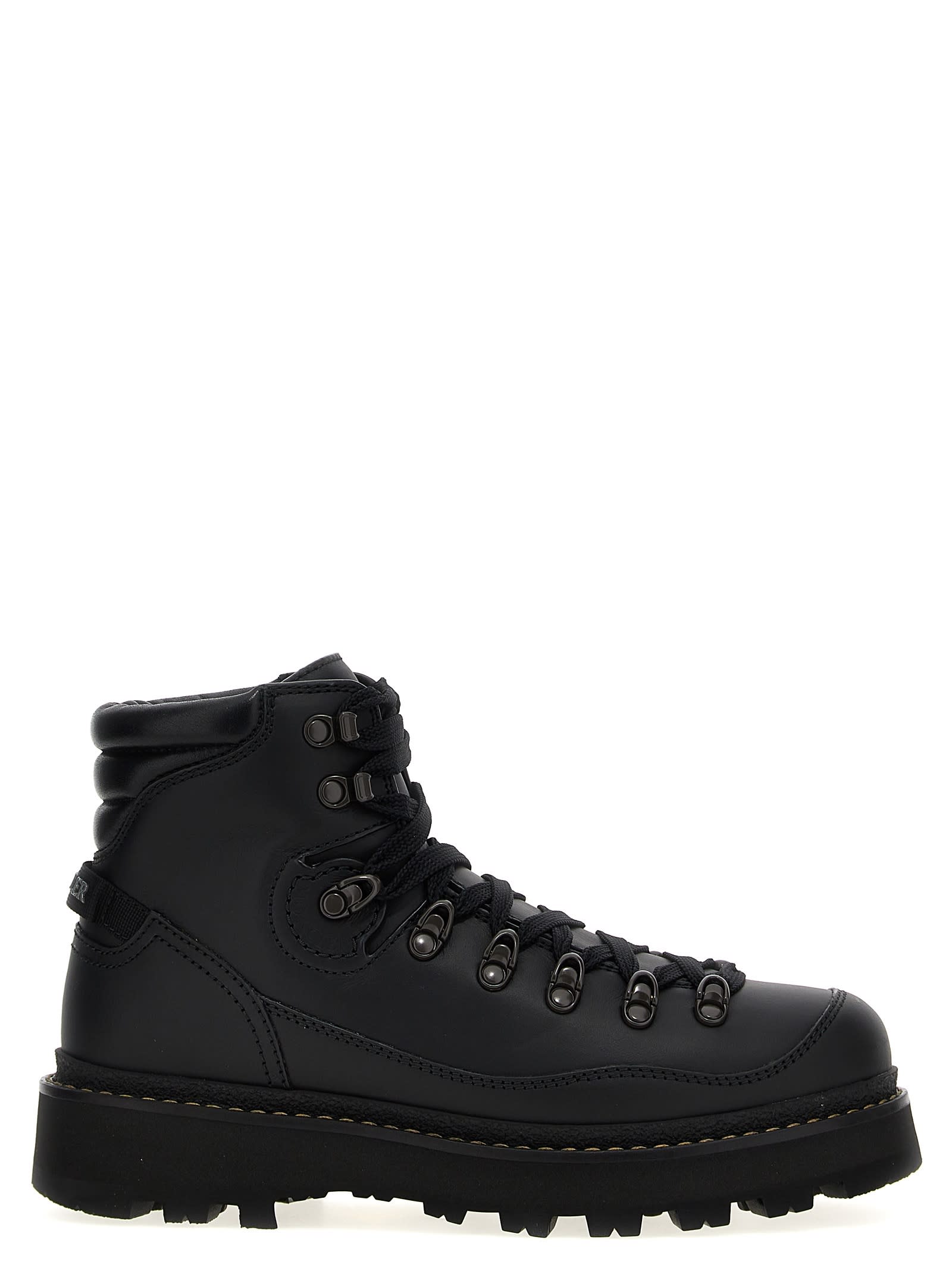 Shop Moncler Peka Trek Ankle Boots In Black