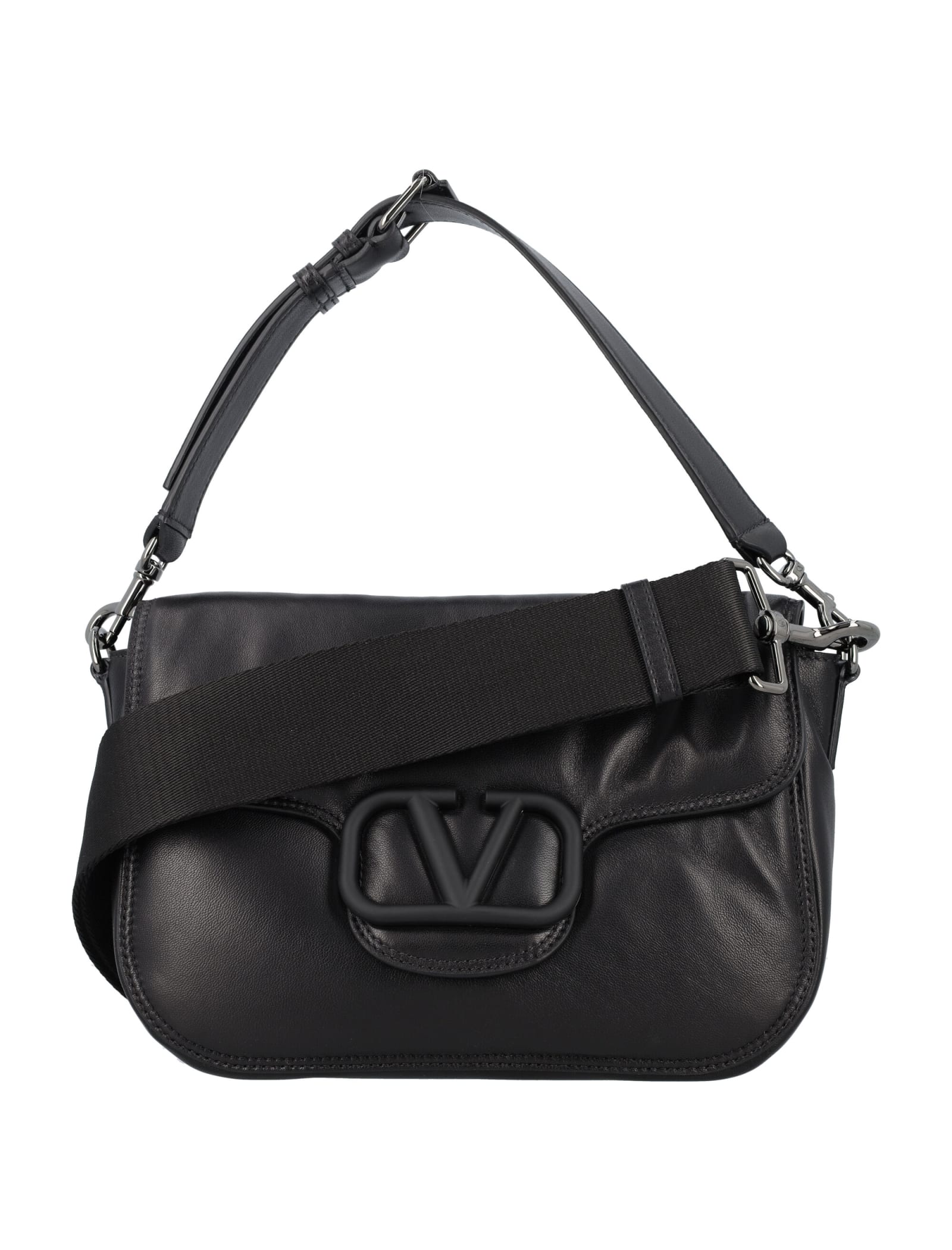 Shop Valentino All Time Shoulder Bag In Nero