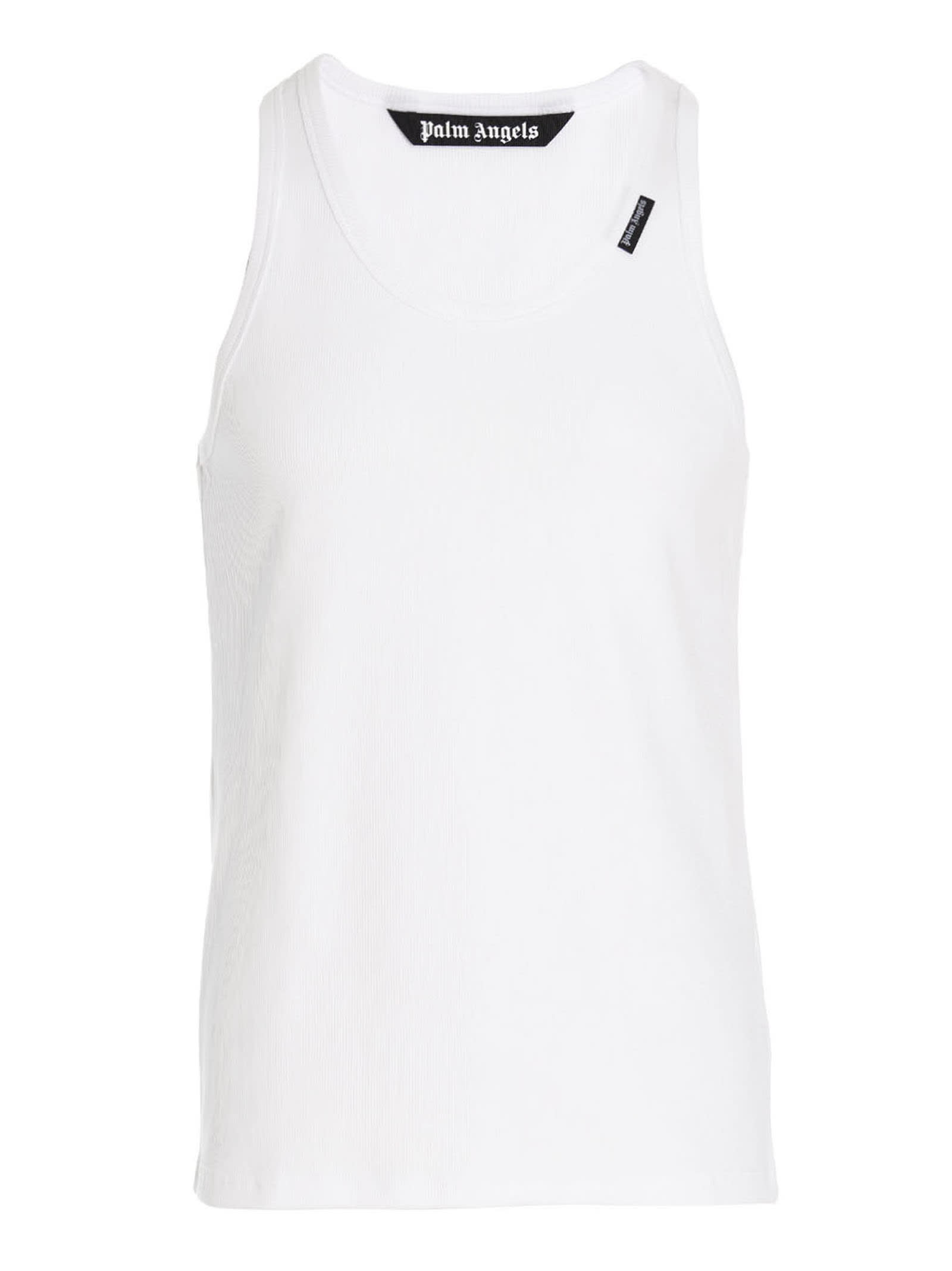 Palm Angels Ribbed Cotton Tank Top