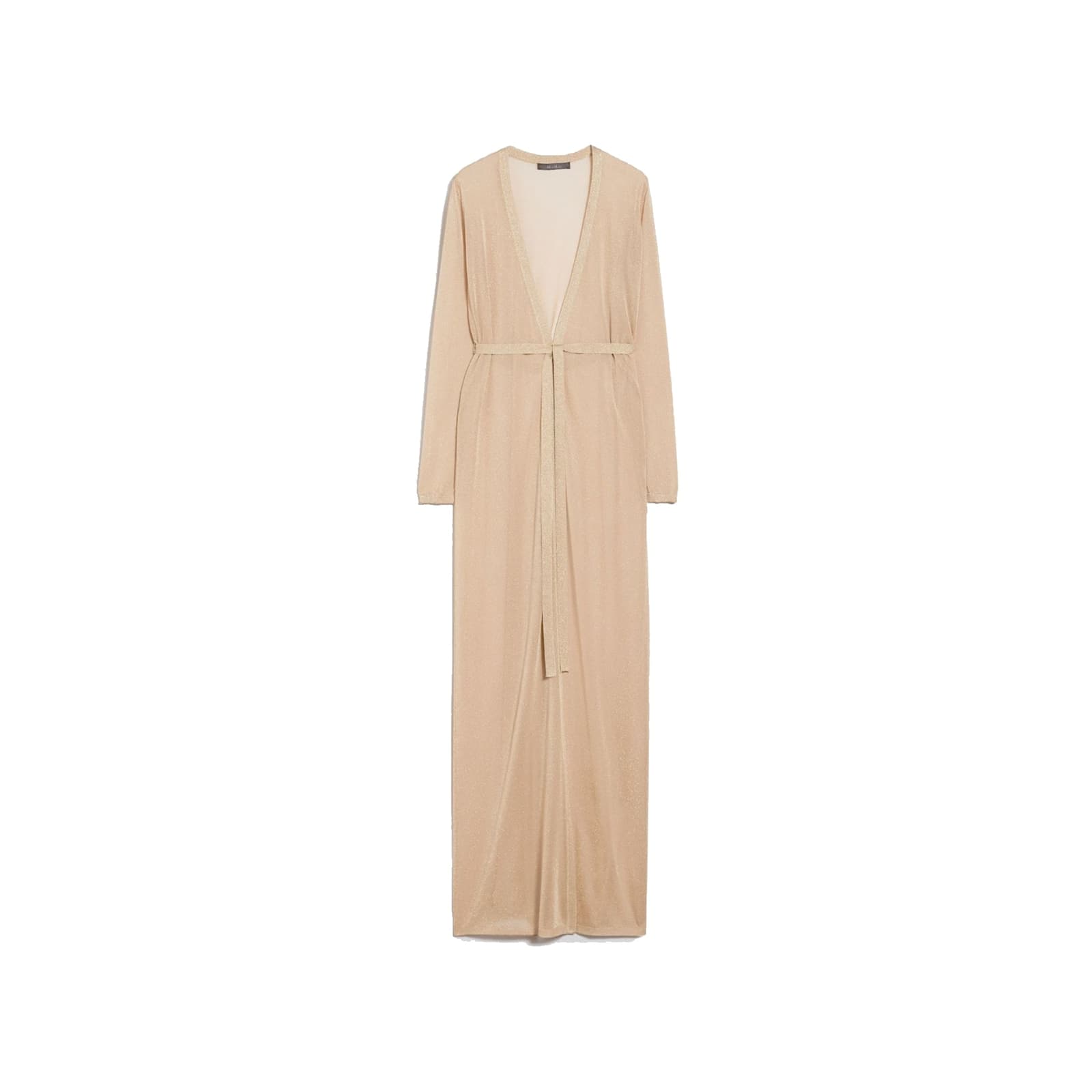 Max Mara Lurex Robby Cardigan In Beige